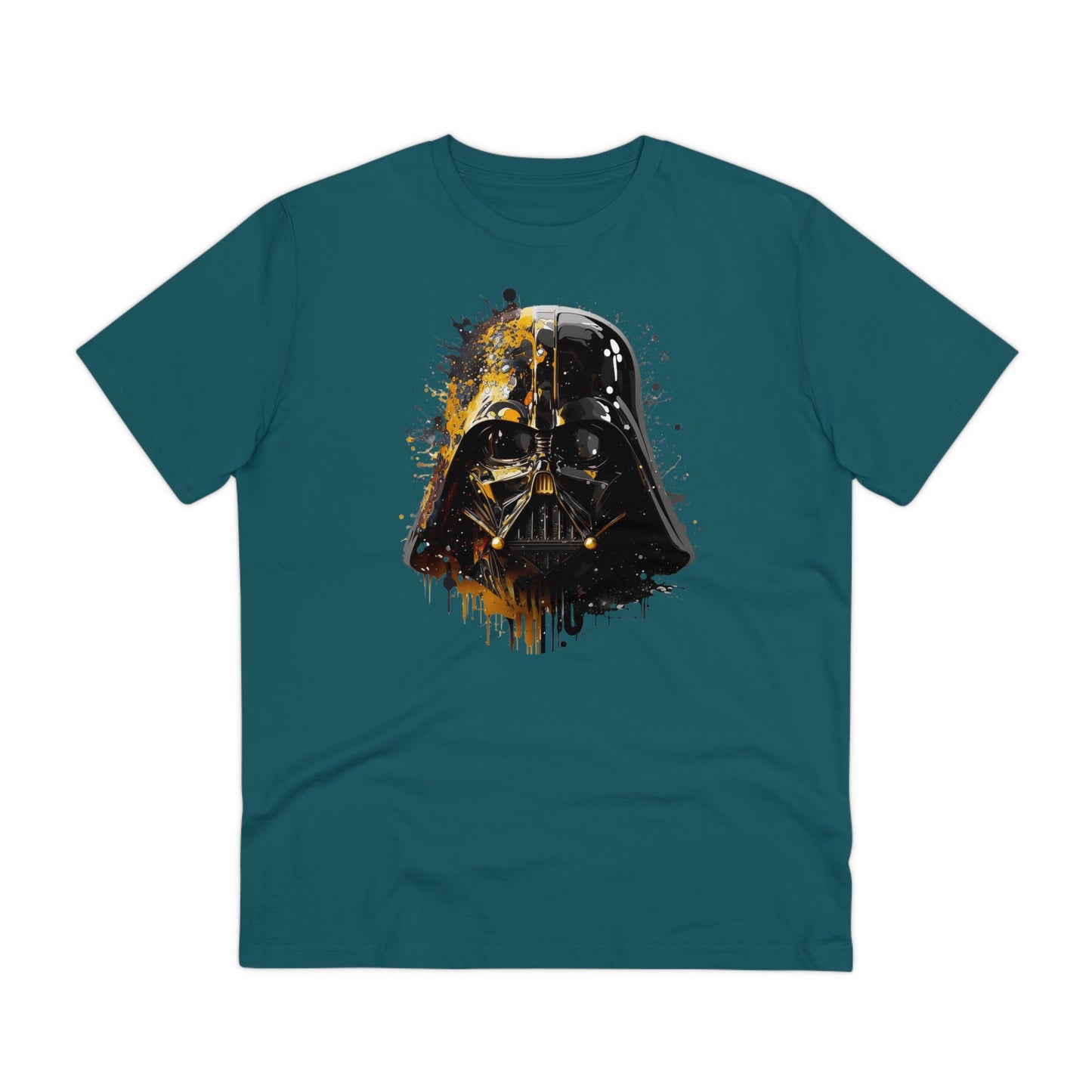 Darth Vader in Watercolor Style Eco-Friendly Unisex T-Shirt - Add Some Artistic and Sustainable Style to Your Wardrobe