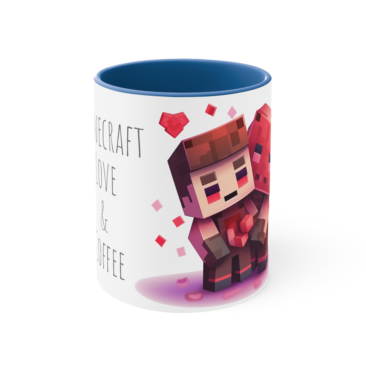 Minecraft Love & Coffee Mug - 11oz Bicolor Valentine's Special