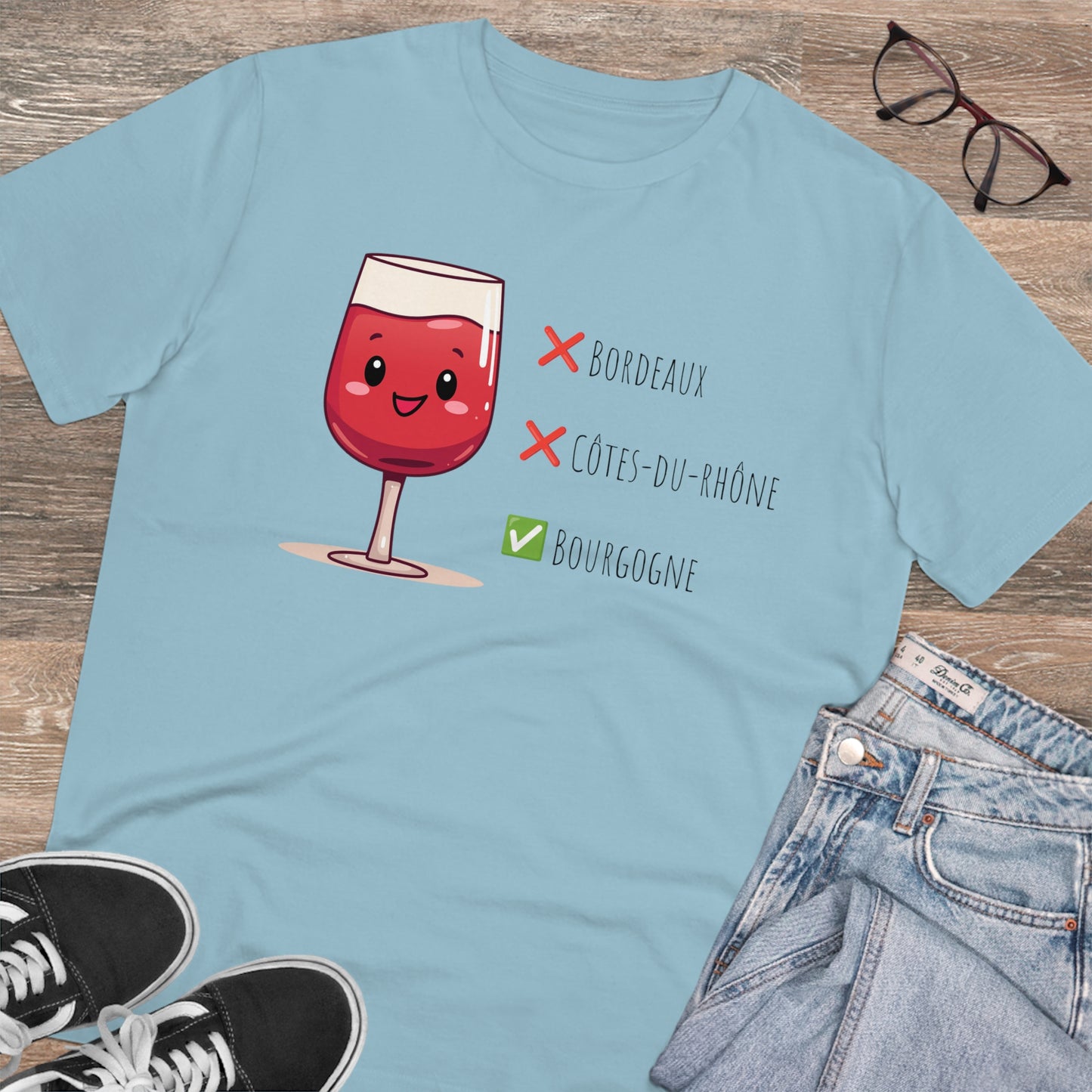 Eco-Friendly 'Bourgogne Wine Wins' T-Shirt - Wine Region Vote, Unisex"