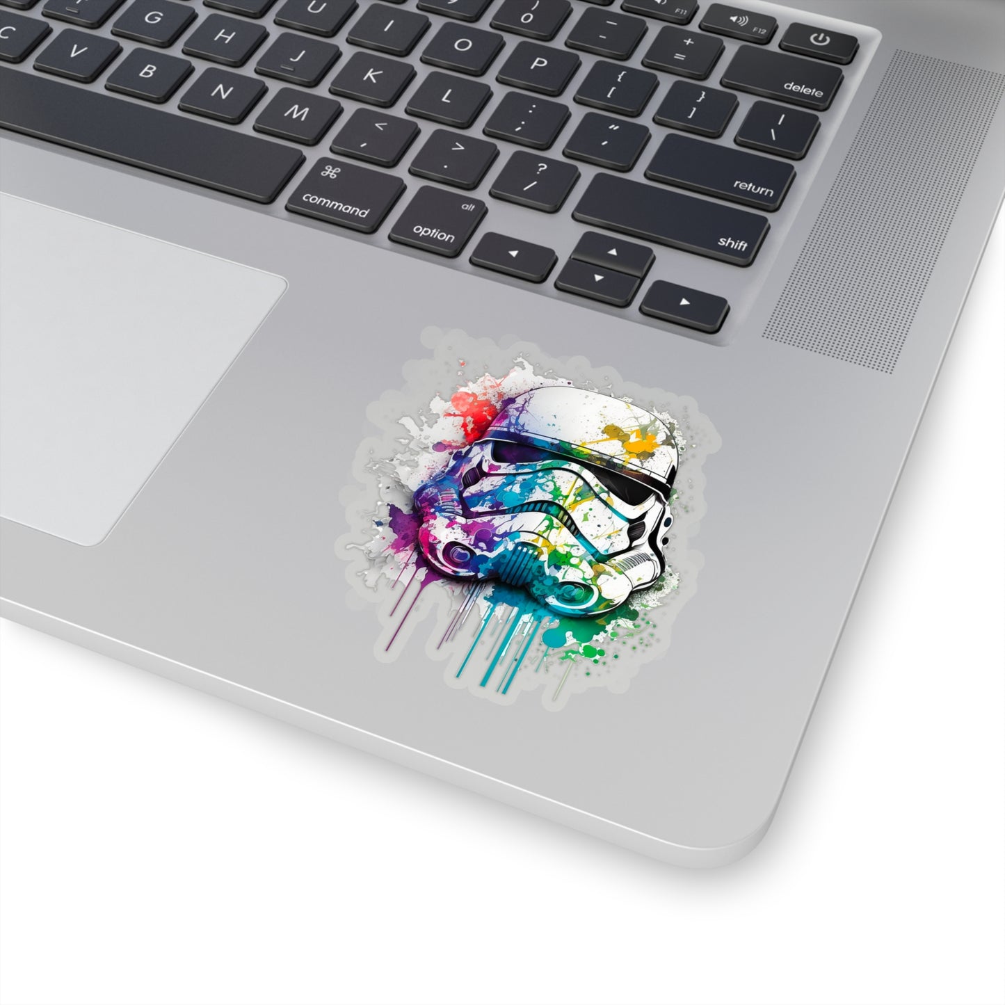 Watercolor Stormtrooper Helmet Sticker - Add Some Colorful Style to Your Tech