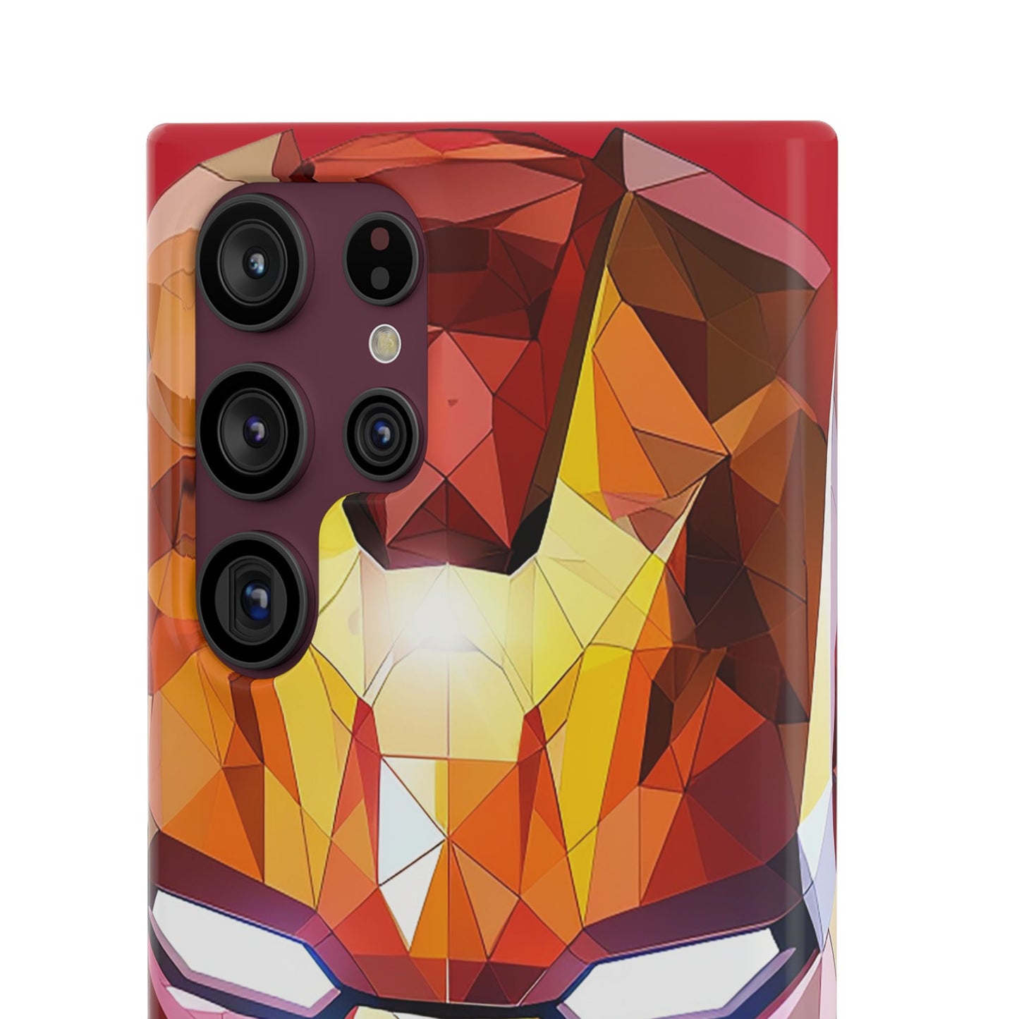 Phone Case - Iron Man helmet polygonal style