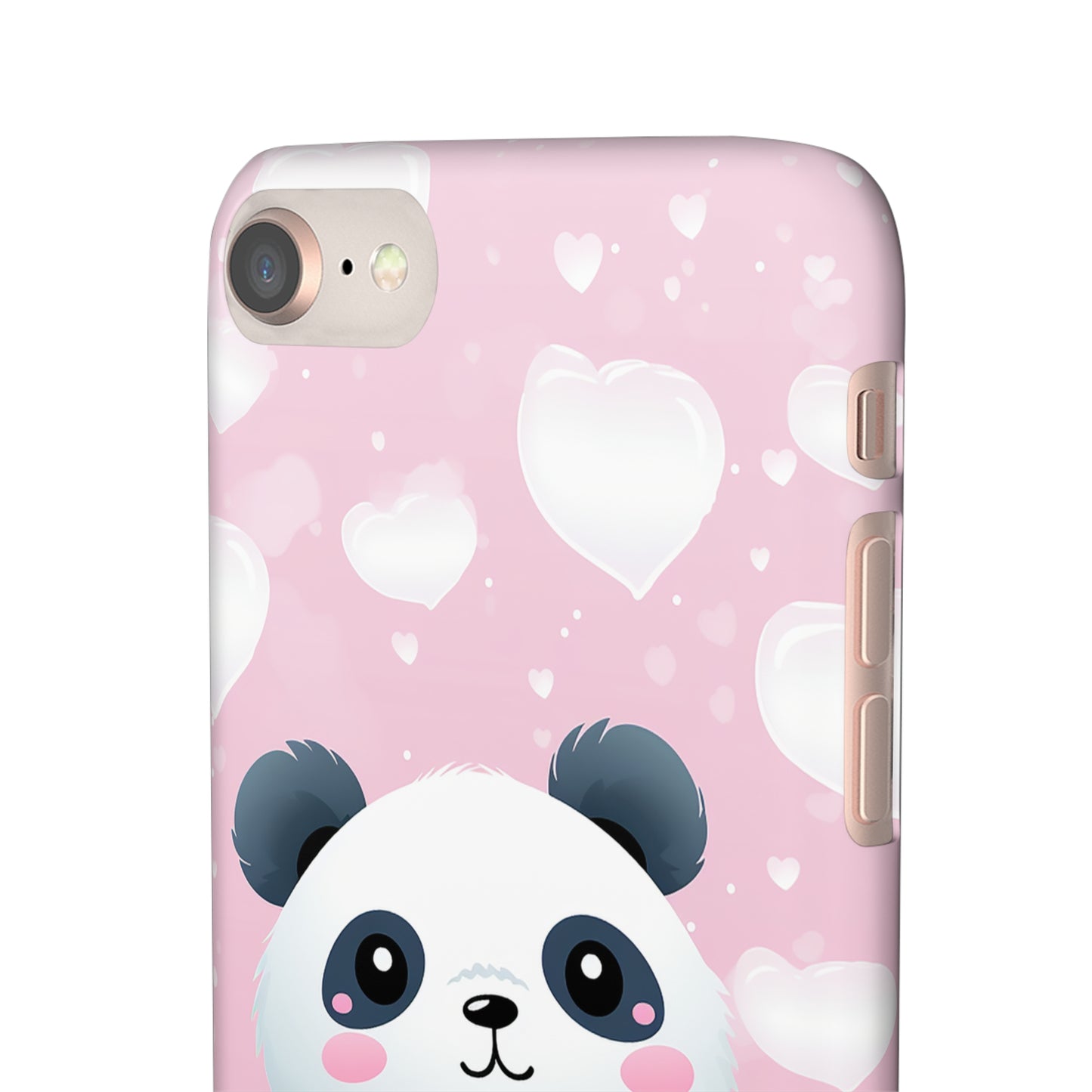 Cute Panda & Hearts Premium Phone Case