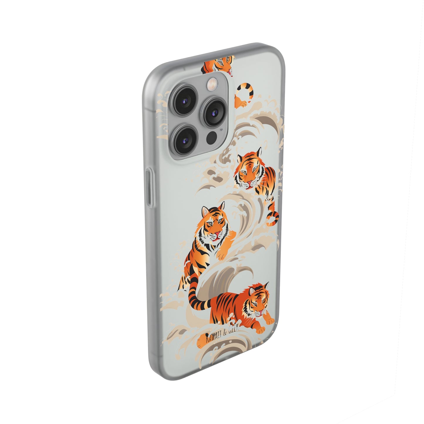Elegant Chinese Ink Tiger Flexi Phone Case