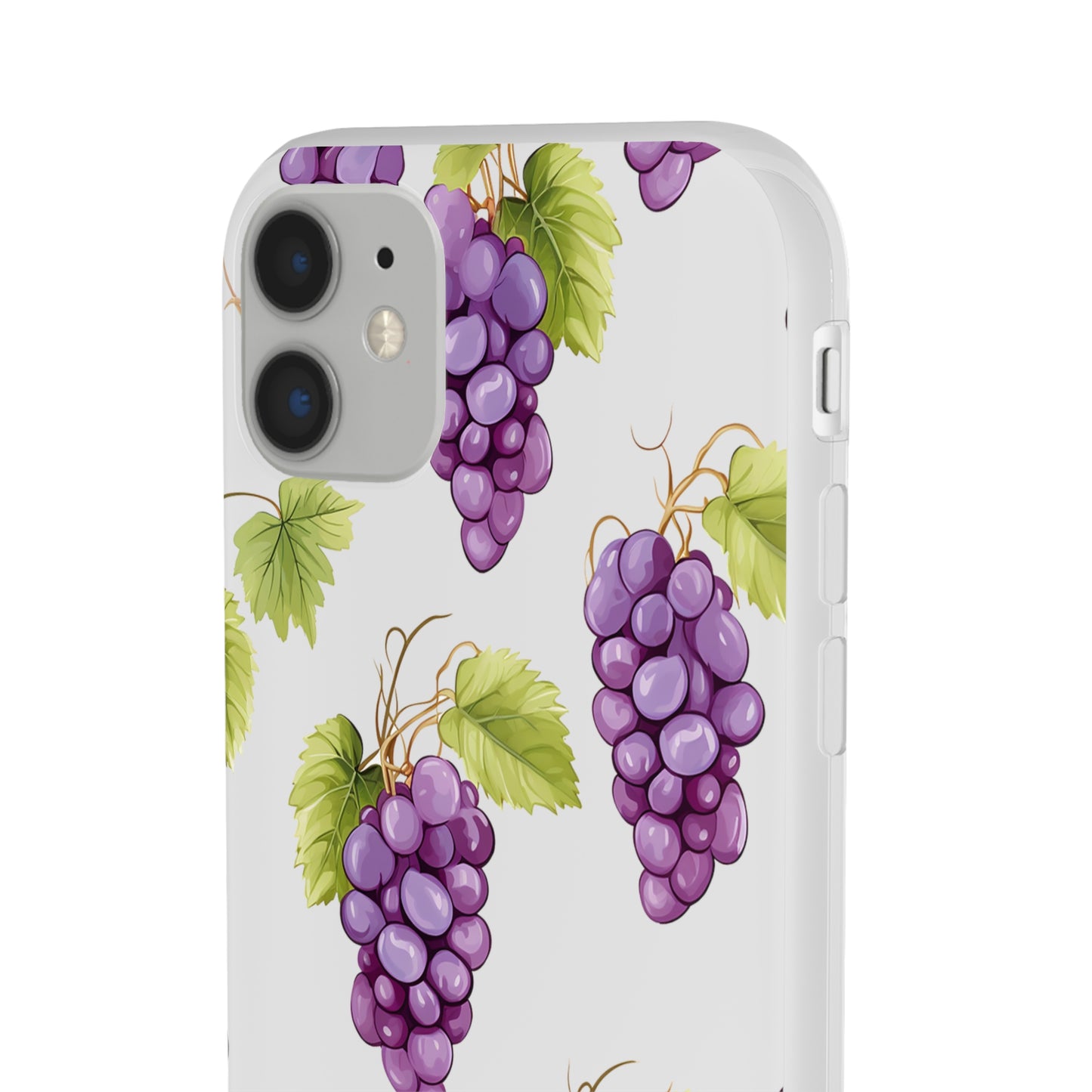 Flexi Grape Delight: Transparent Phone Case