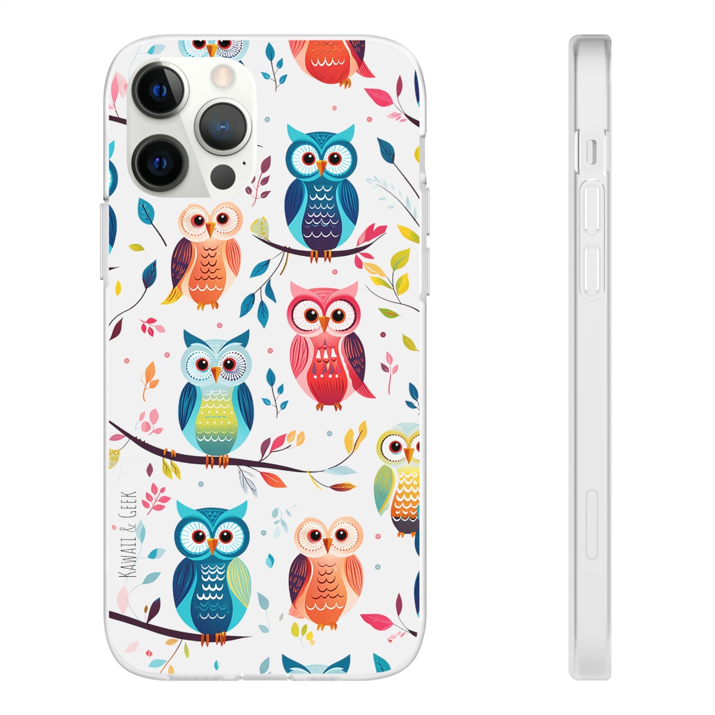 Whimsical Owl Flexi and Transparent Phone Case