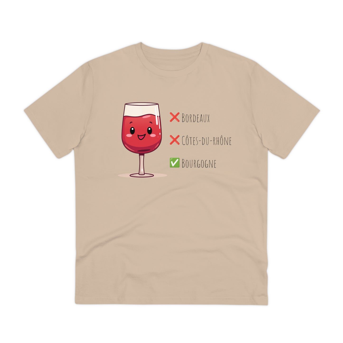 Eco-Friendly 'Bourgogne Wine Wins' T-Shirt - Wine Region Vote, Unisex"