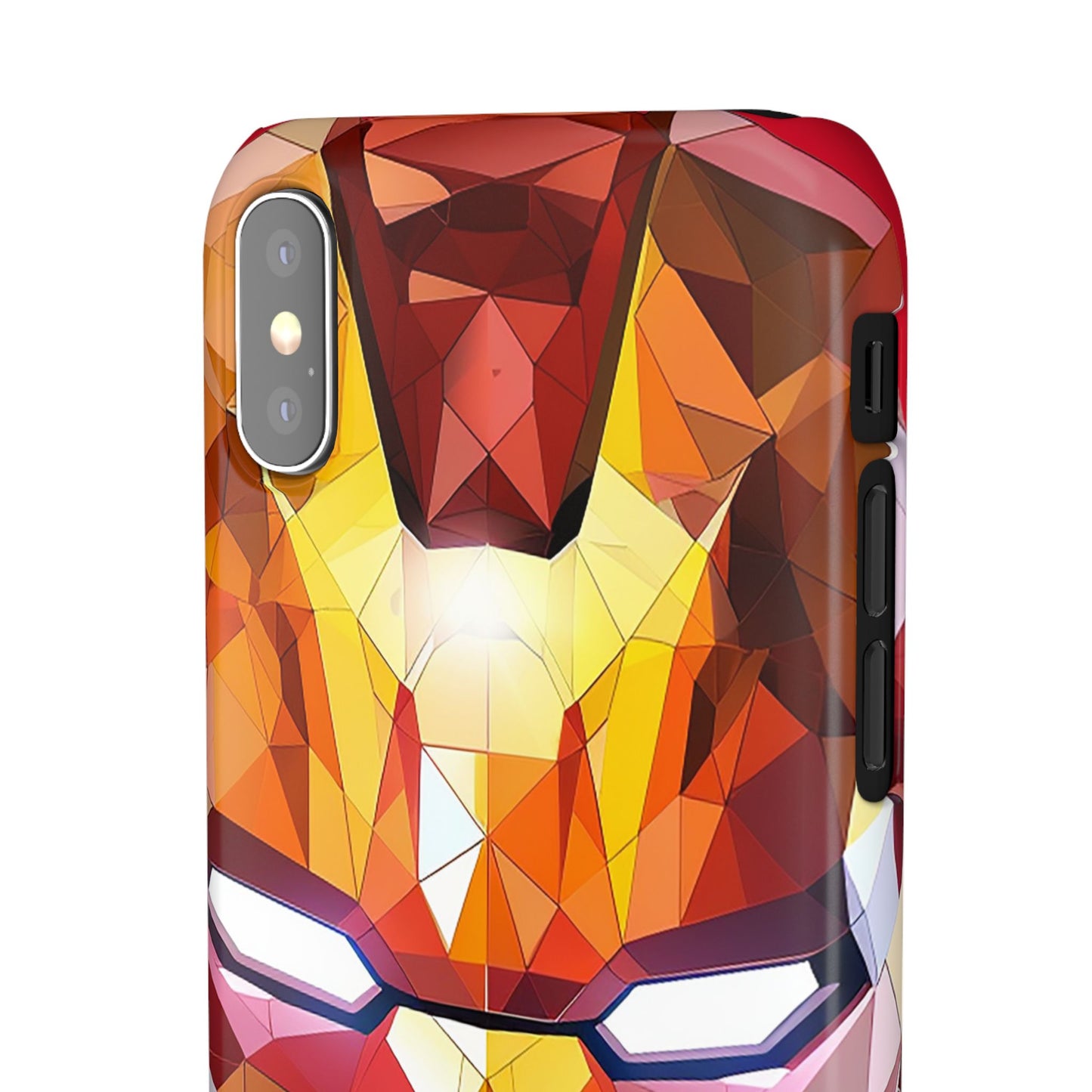 Phone Case - Iron Man helmet polygonal style