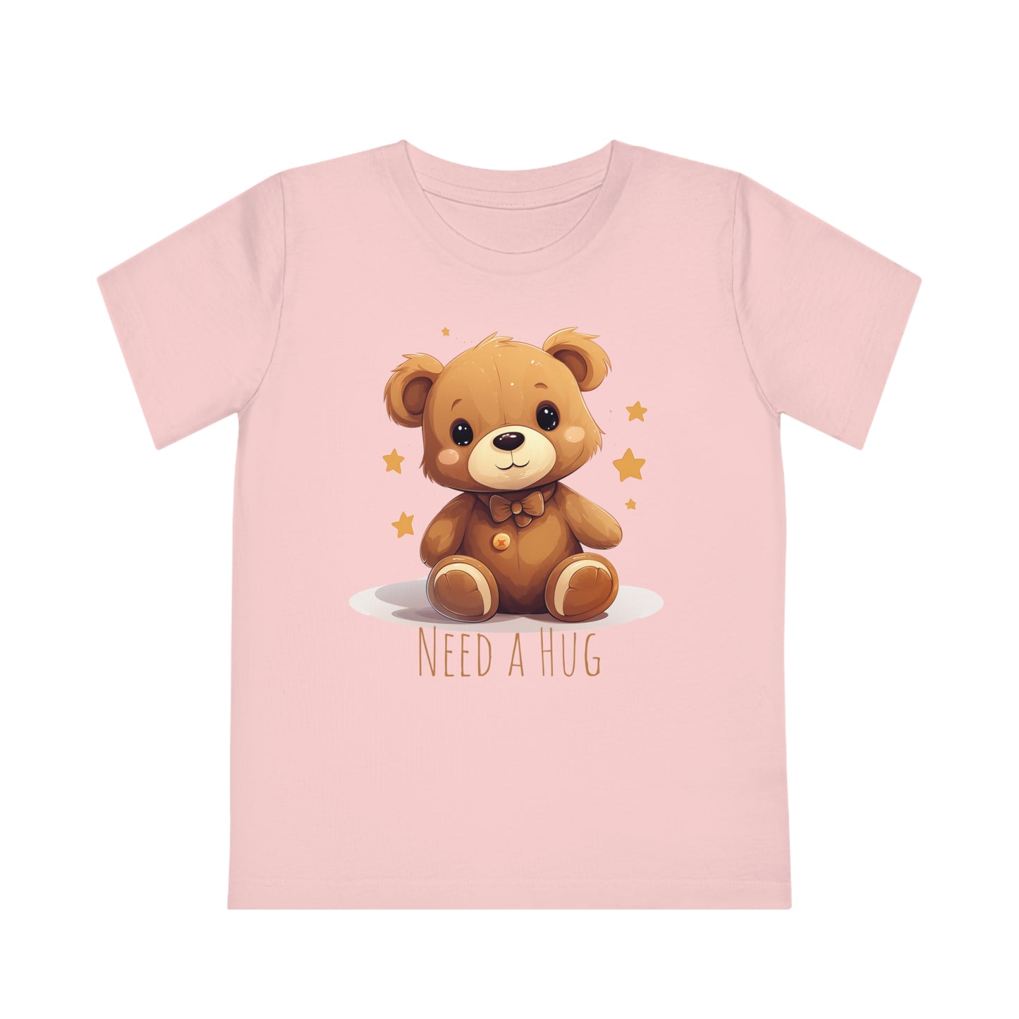 "Need a Hug?" Cute Teddy Eco-friendly Kids Tee