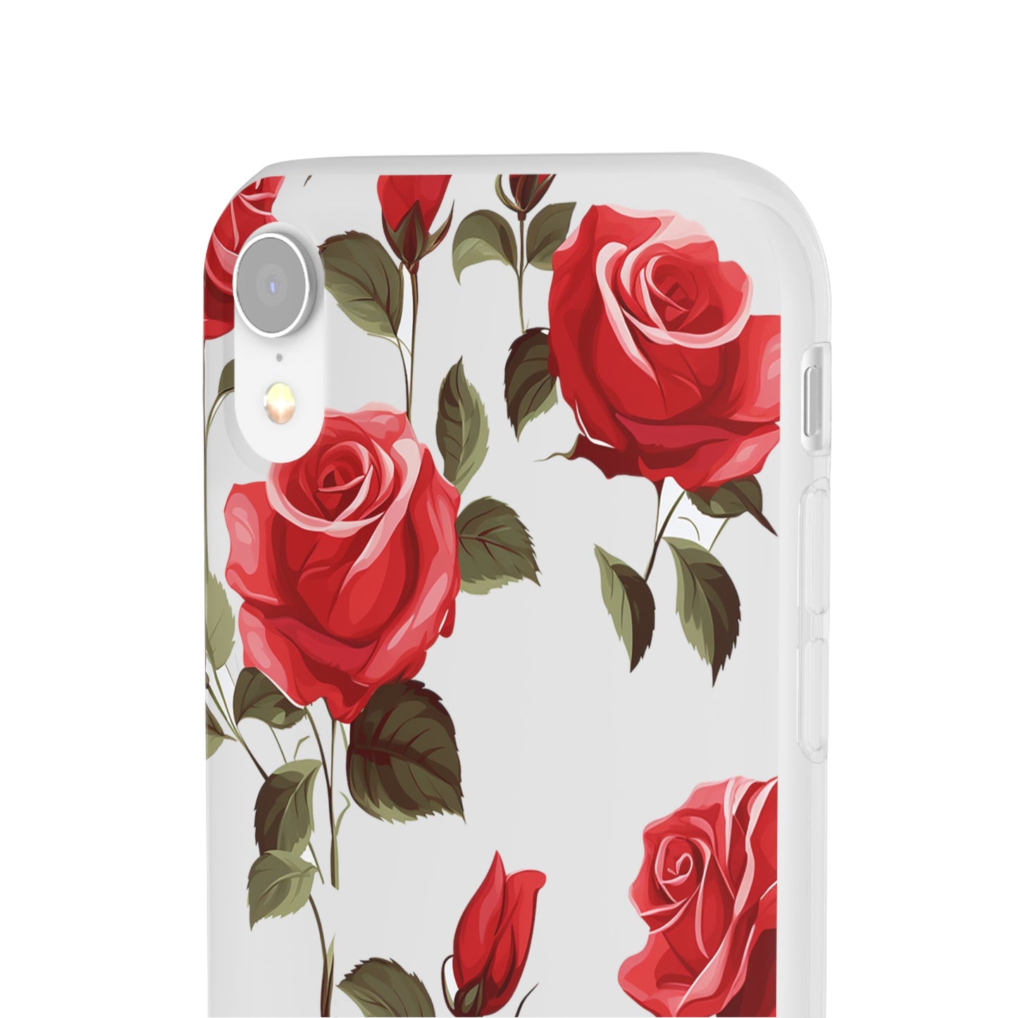 Delicate Rose Flexi Transparent Phone Case