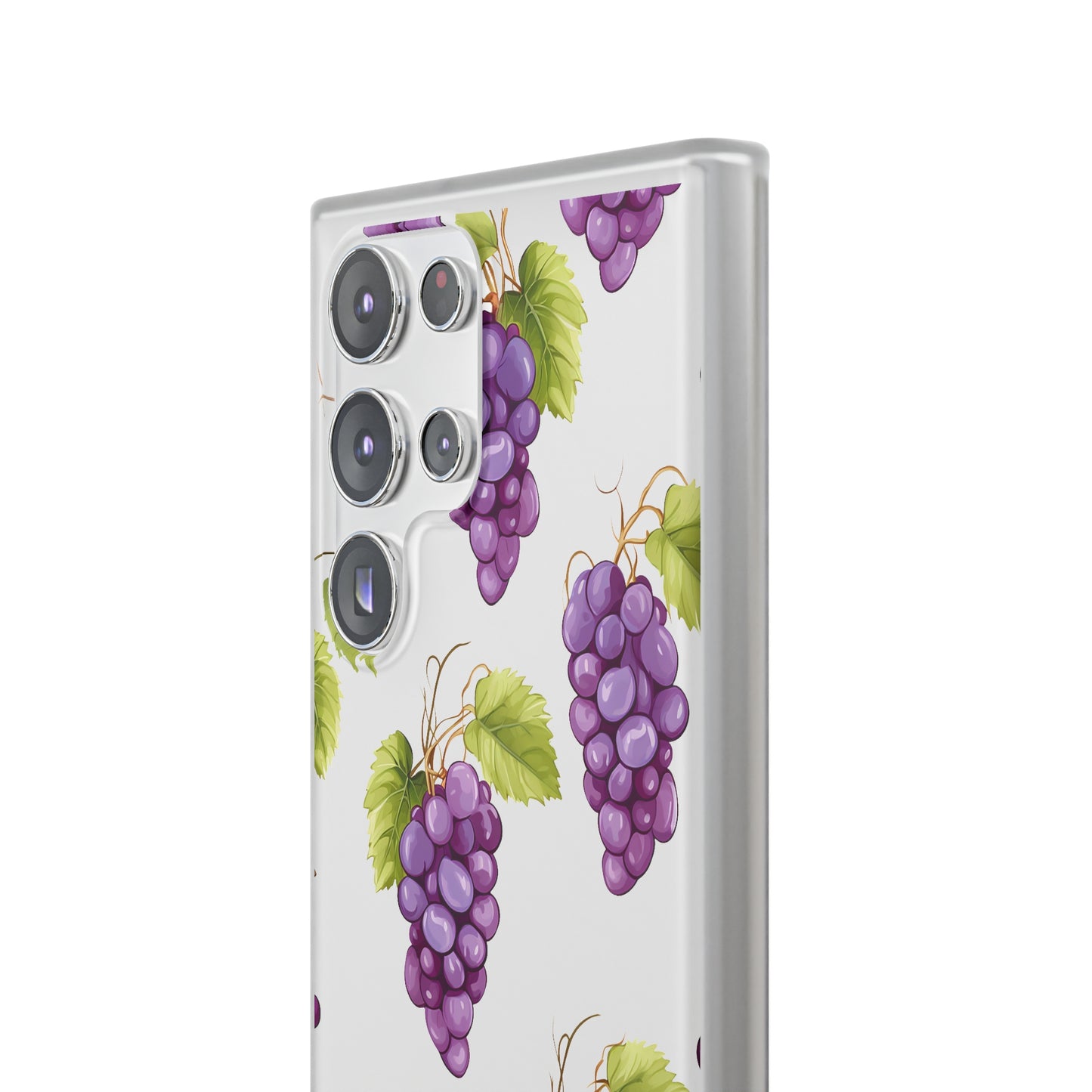 Flexi Grape Delight: Transparent Phone Case