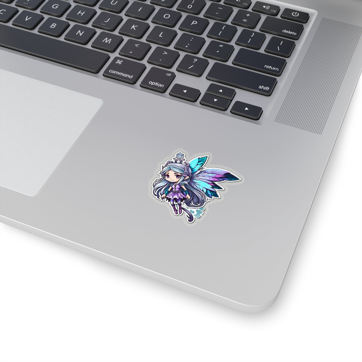 Kawaii Blue Fairy Sticker - Add Some Cute and Magical Style to Your Tech