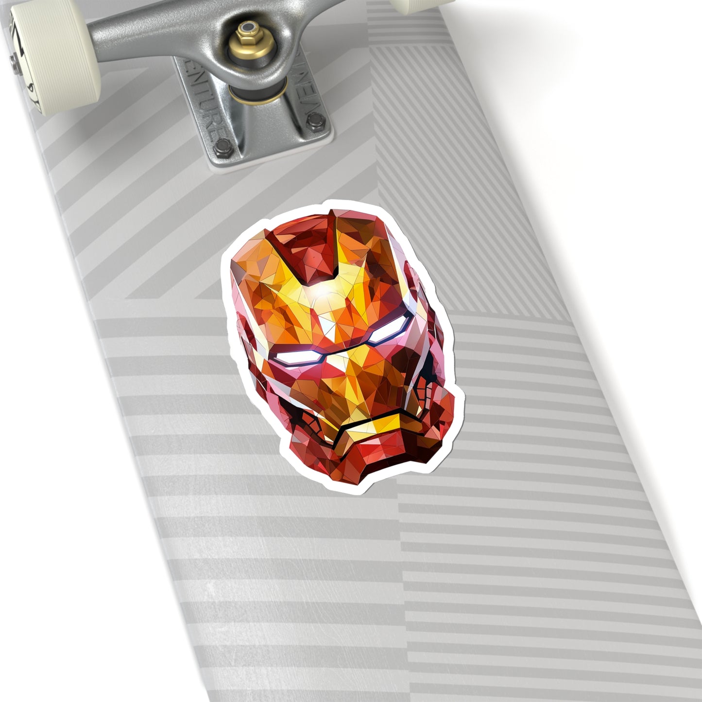 Iron Man Sticker - Unleash the Power of Geometry
