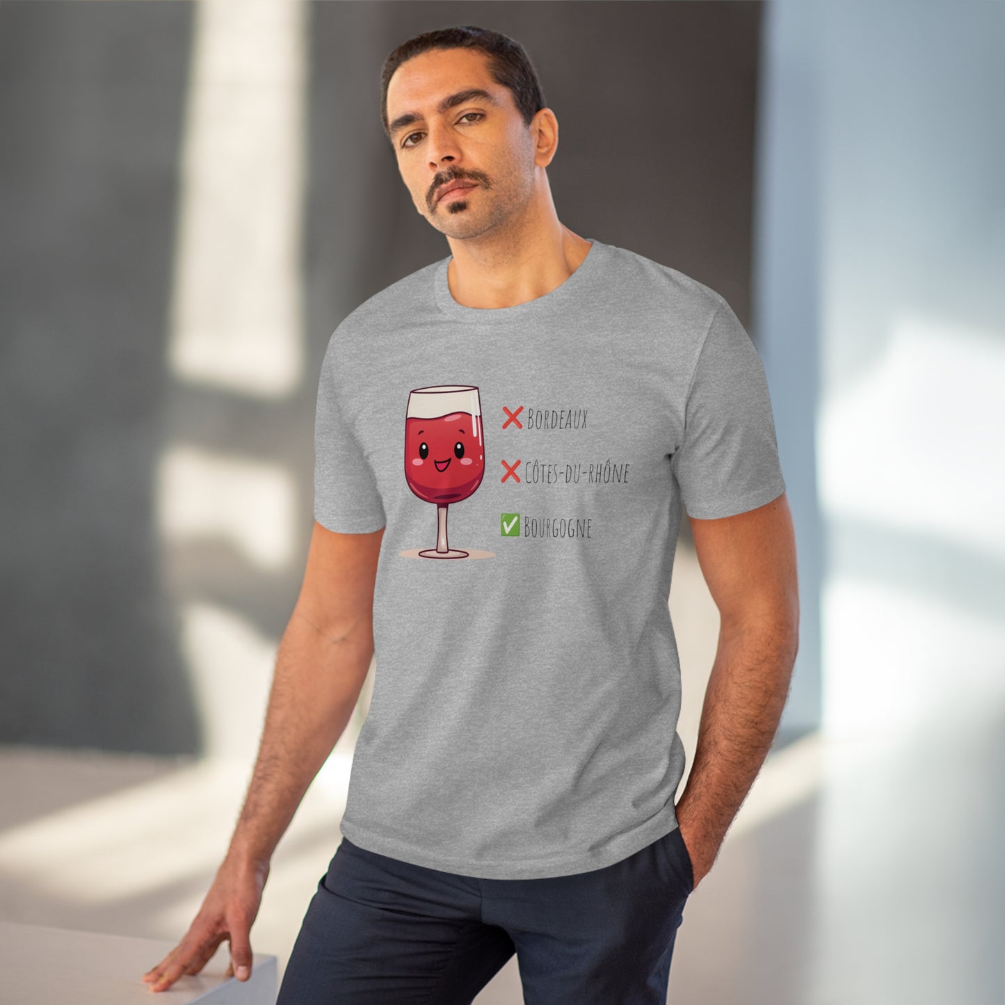 Eco-Friendly 'Bourgogne Wine Wins' T-Shirt - Wine Region Vote, Unisex"