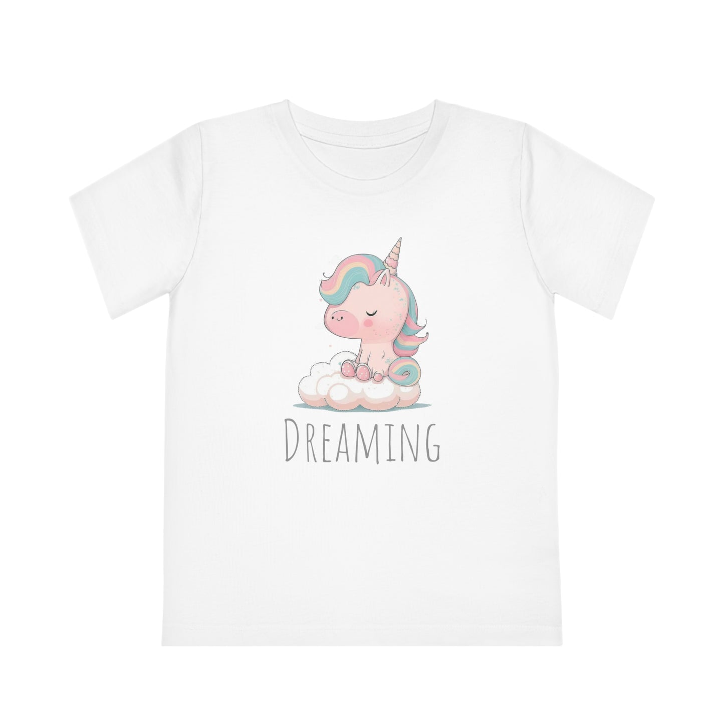 Dreaming Unicorn Kids Eco-Friendly T-Shirt - Spark Imagination with Magical Comfort