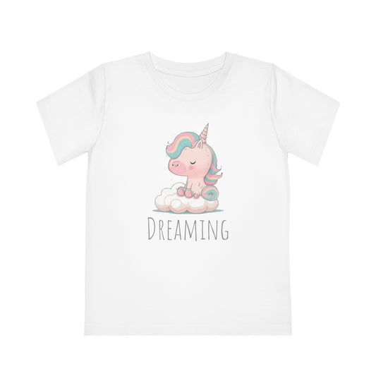Dreaming Unicorn Kids Eco-Friendly T-Shirt - Spark Imagination with Magical Comfort