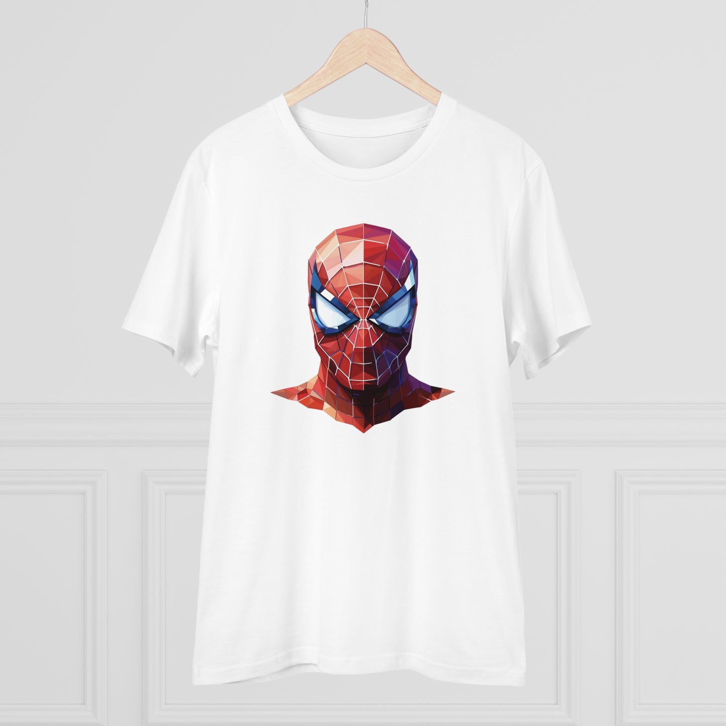 Spider-Man Polygonal Geometric T-Shirt - Swing into Stylish Adventure