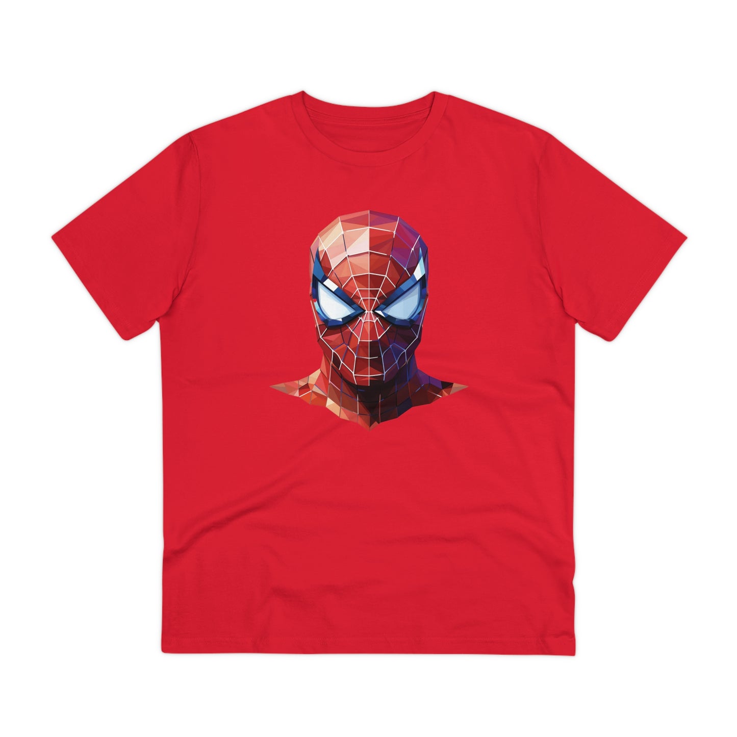 Spider-Man Polygonal Geometric T-Shirt - Swing into Stylish Adventure