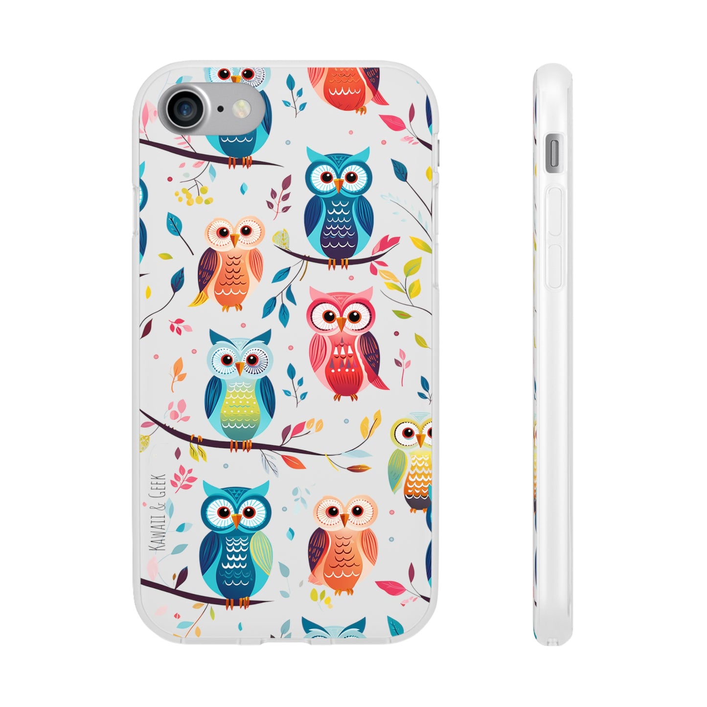 Whimsical Owl Flexi and Transparent Phone Case