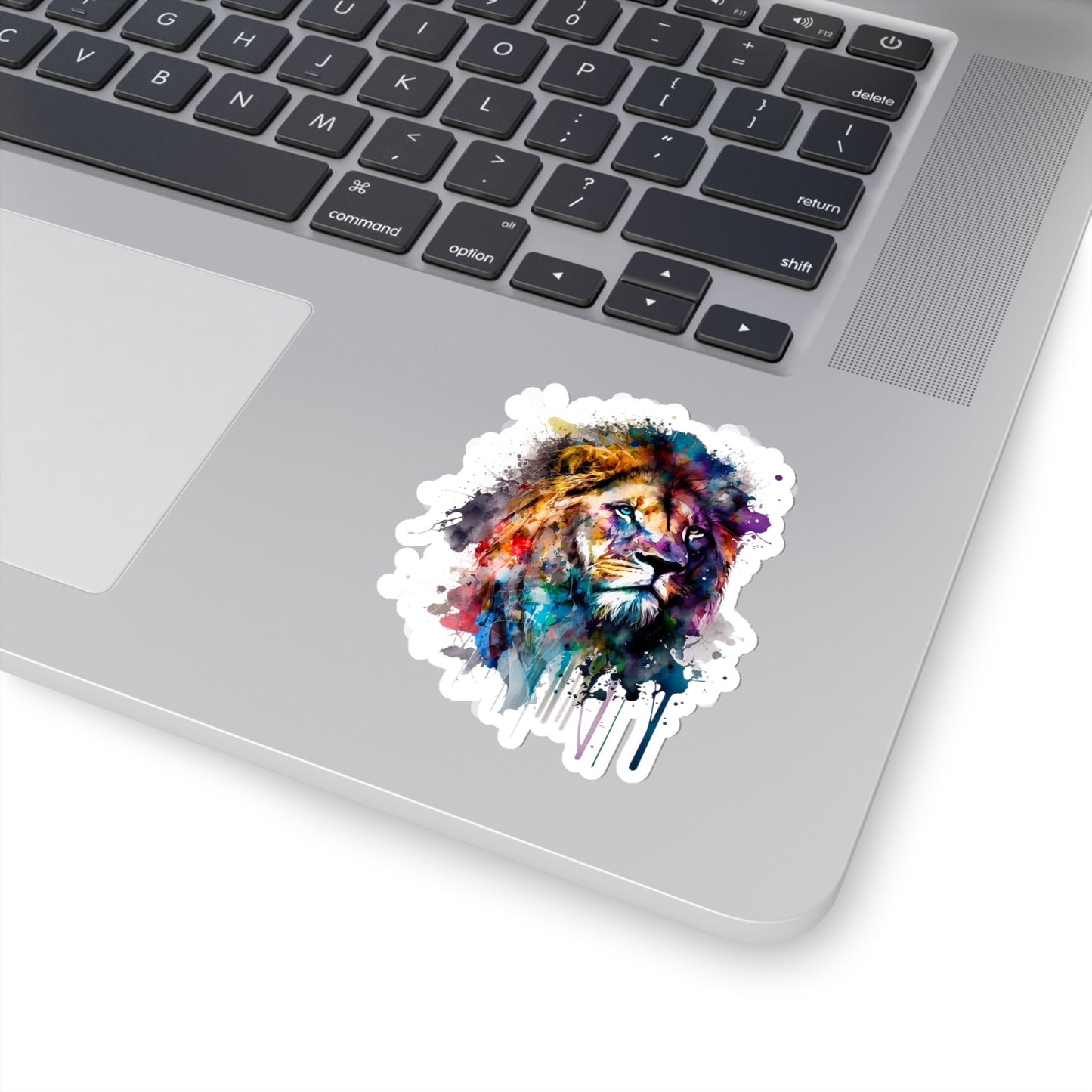 Watercolor Lion Sticker - Add Some Majestic and Unique Style to Your Tech