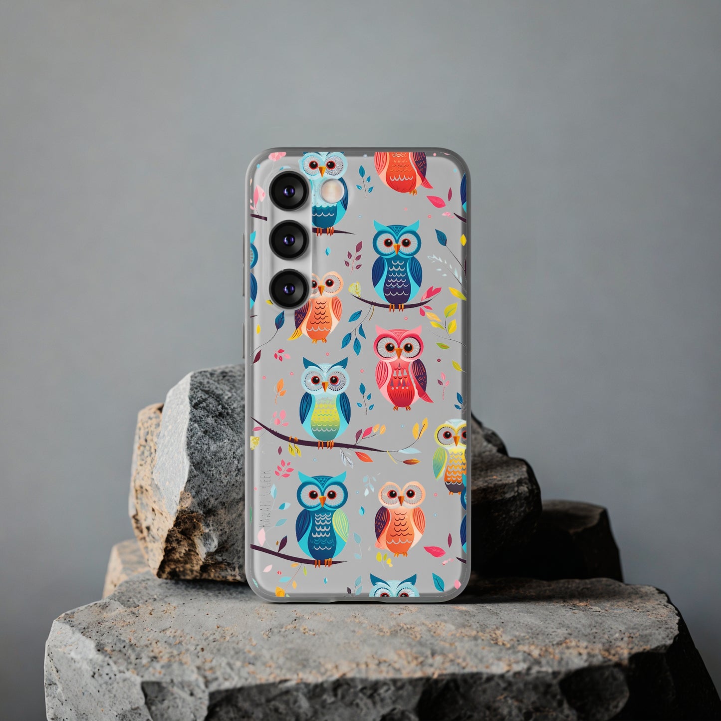 Whimsical Owl Flexi and Transparent Phone Case