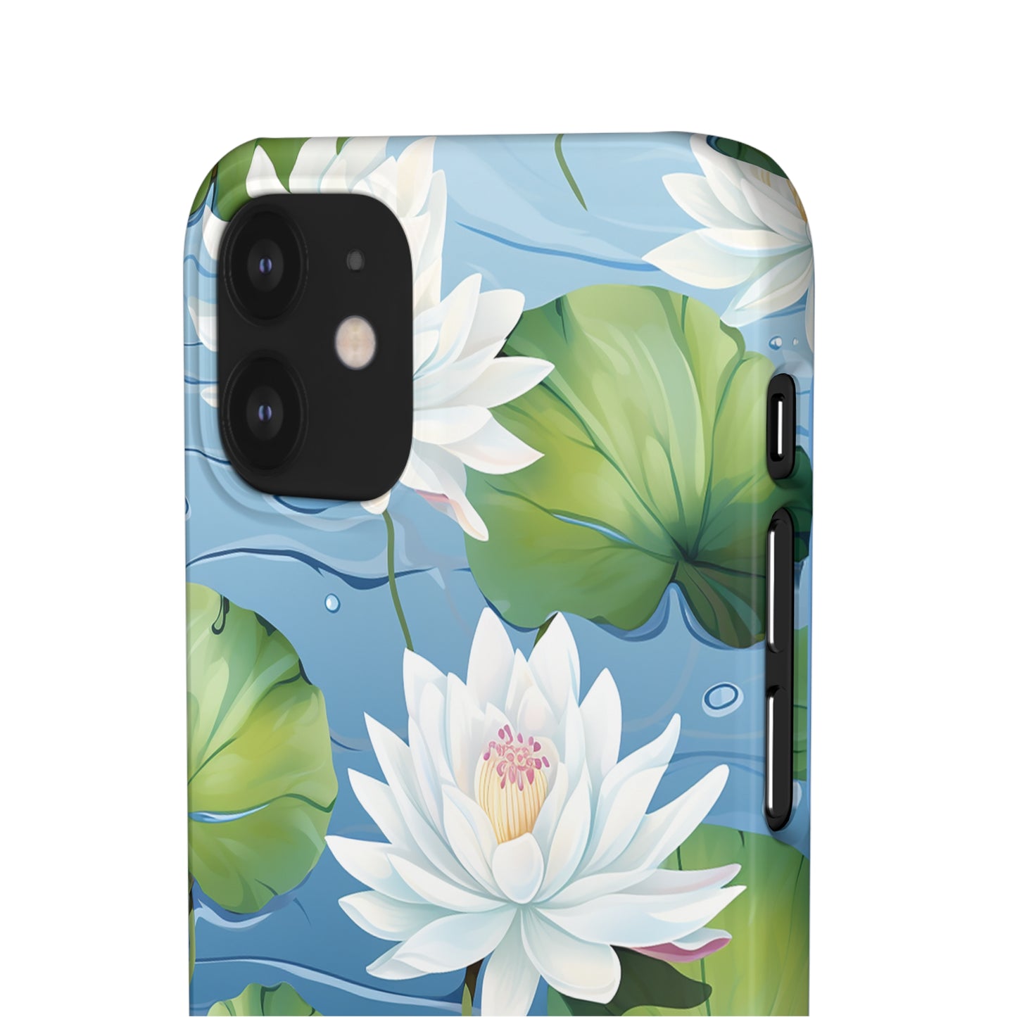 Elegant Water Lilies: Premium Phone Case
