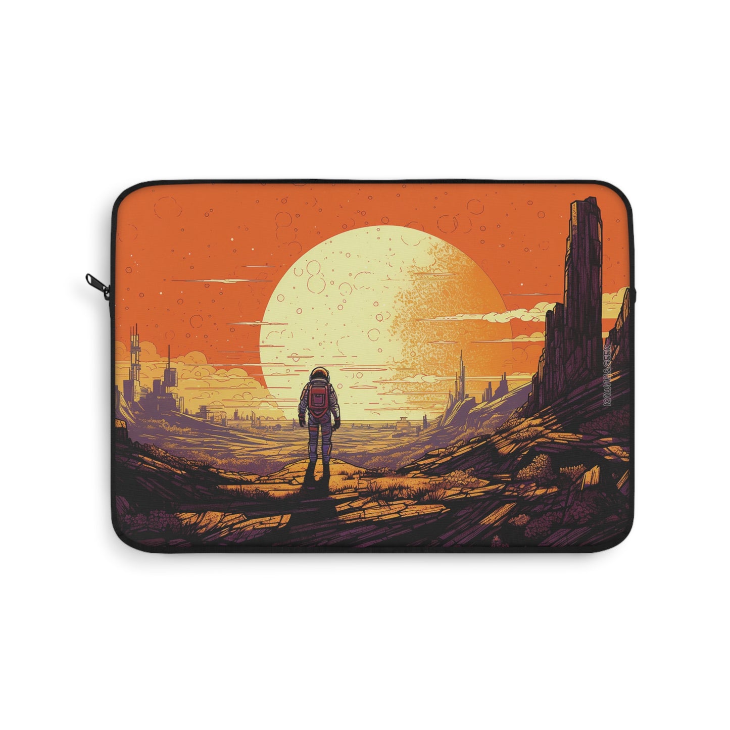 Martian Explorers Laptop Sleeve - Protect Your Device with a Touch of Otherworldly Adventure