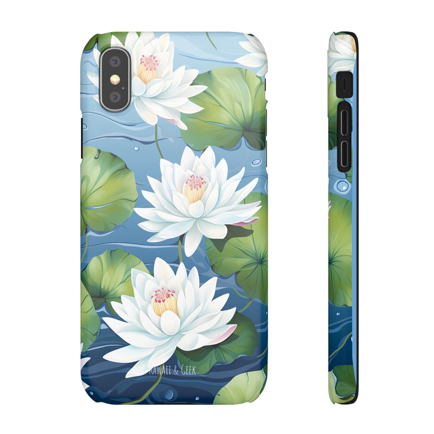 Elegant Water Lilies: Premium Phone Case