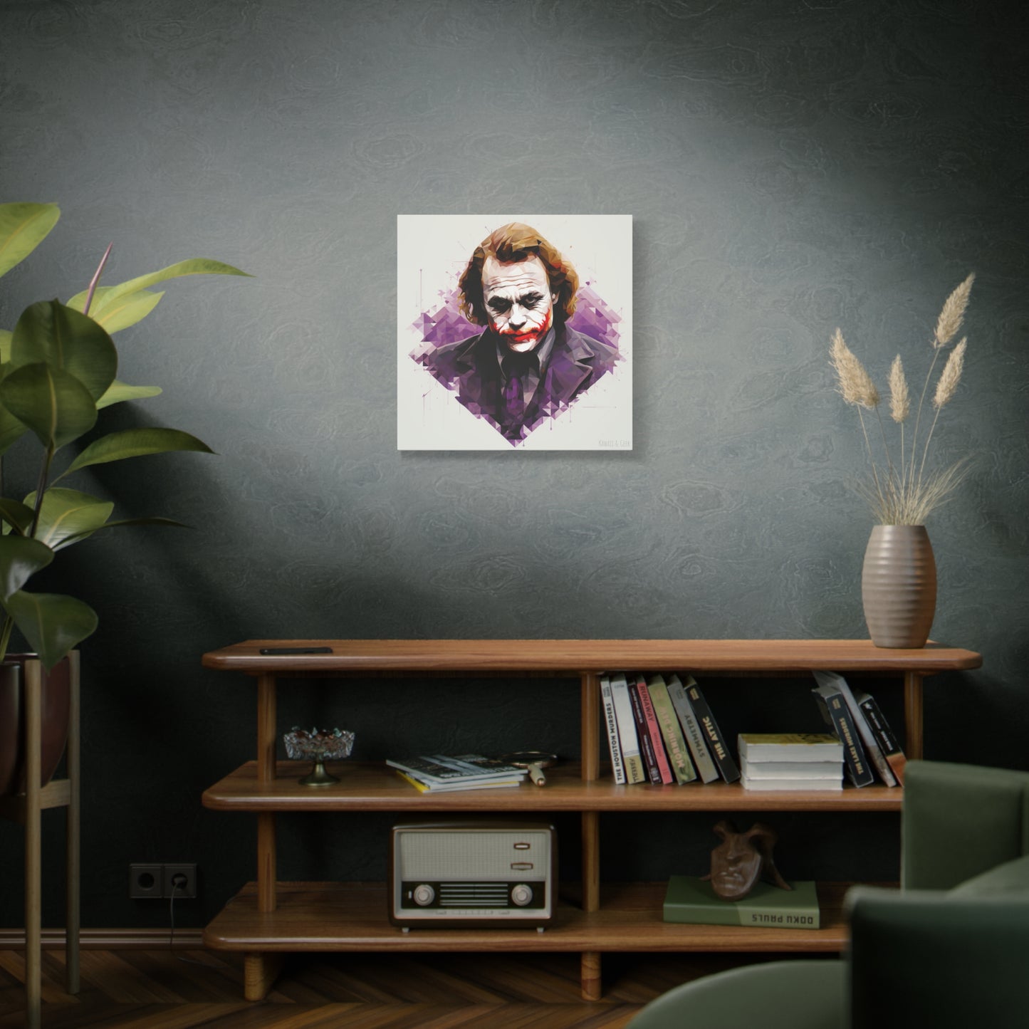 Heath Ledger the Joker Canvas - Faceted Tribute to an Iconic Performance