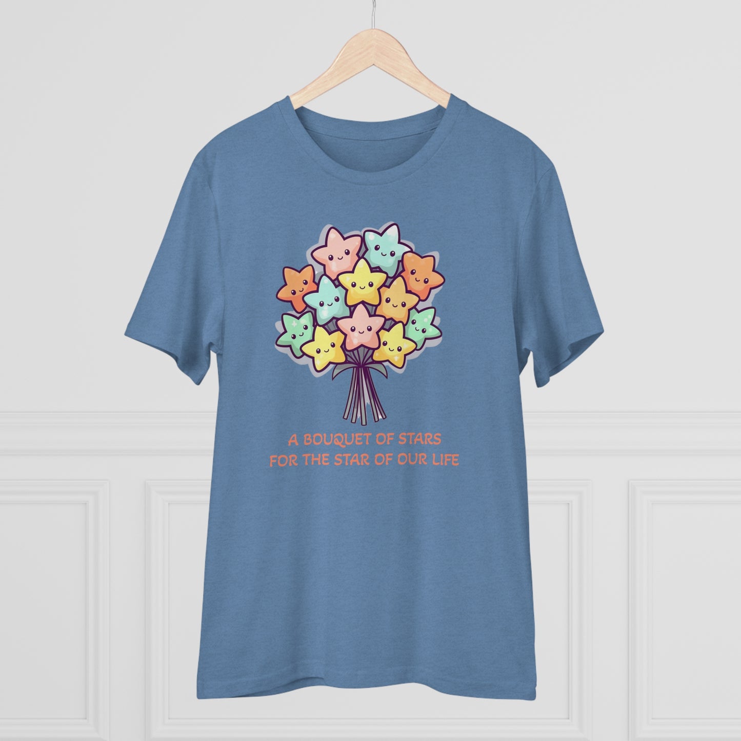 Bouquet of Stars for the Star of Our Life - Unisex Eco-Friendly T-Shirt - Father's and Mother's Day Special