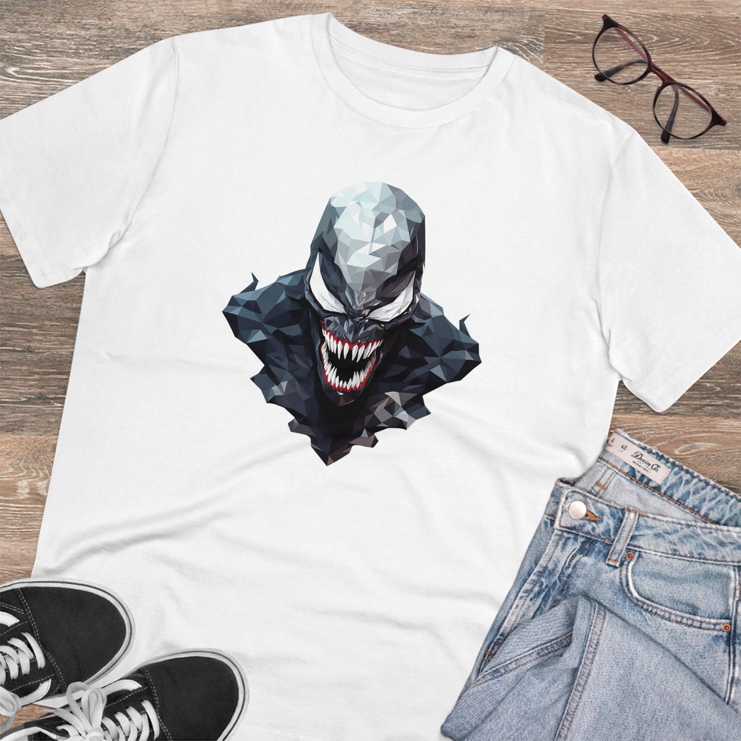 Venom Polygonal T-Shirt - Unleash the Symbiote Power