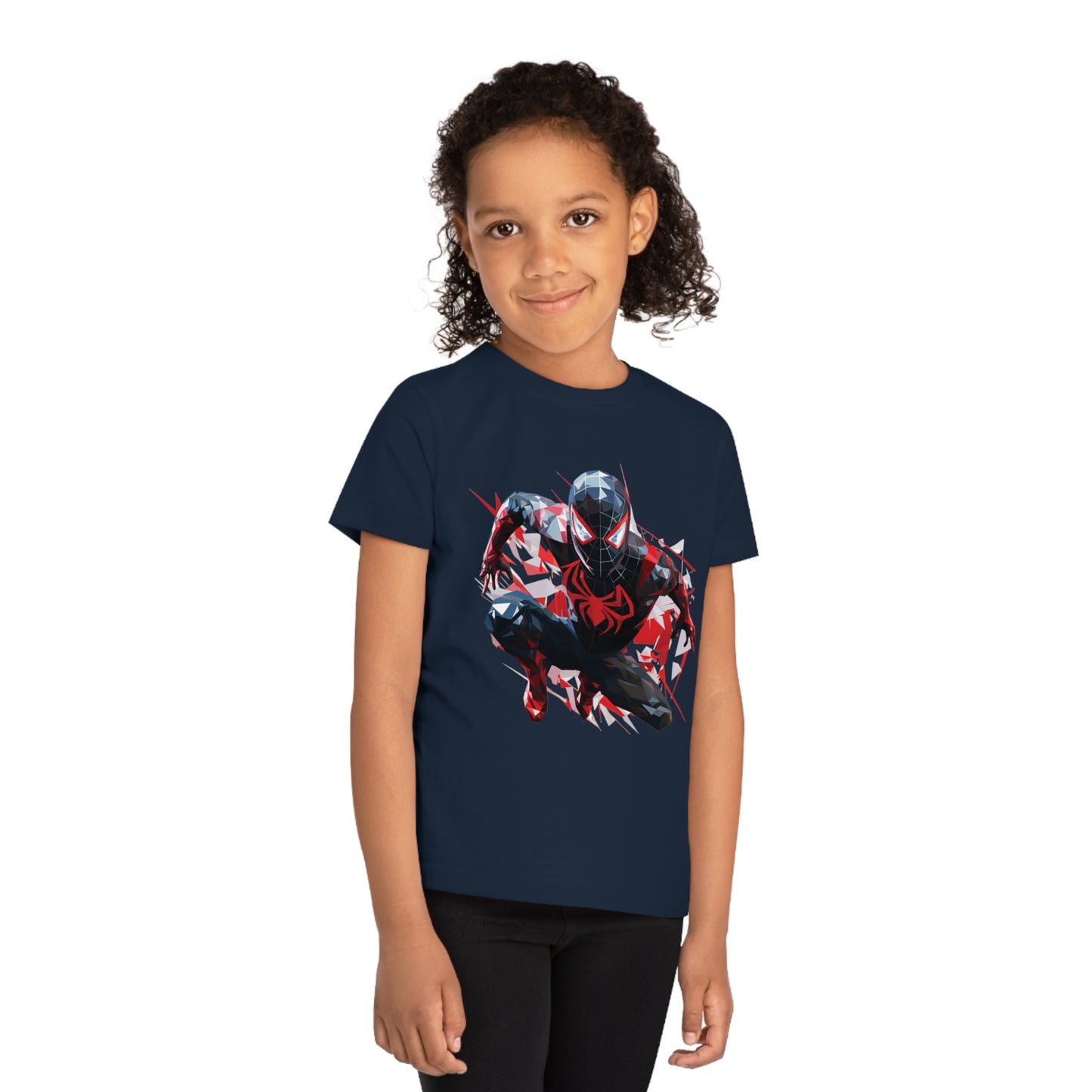 Miles Morales Polygonal Kids T-Shirt - Embrace Spidey Style