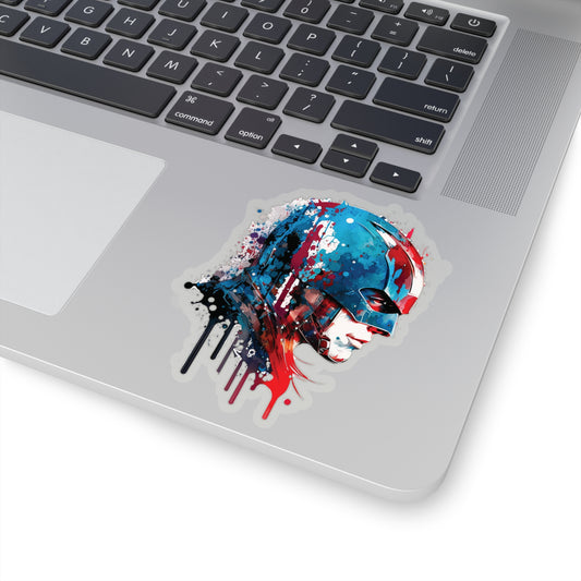 Captain America Sticker - Add Some Patriotic and Unique Style to Your Tech - Marvel Avengers