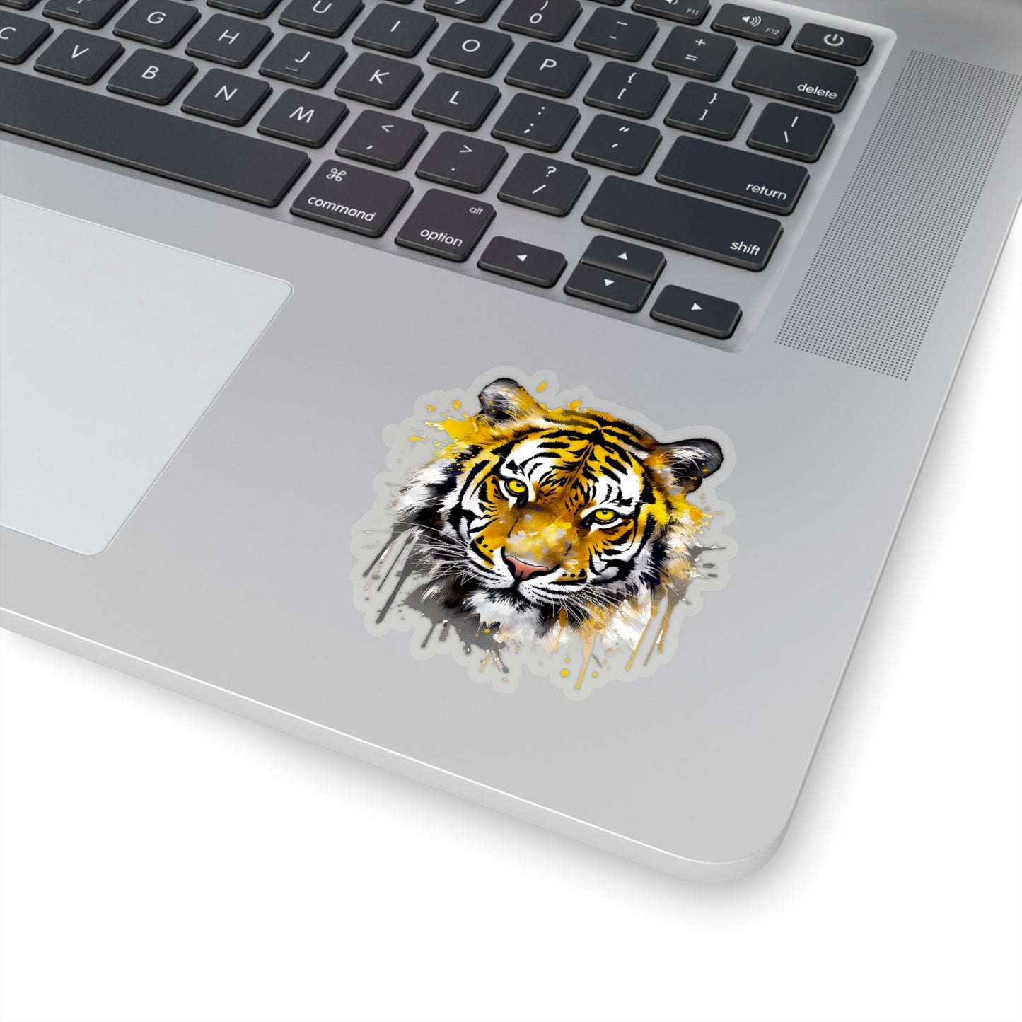 Tiger in Watercolor Style Sticker - Add a Touch of Wild Elegance to Your Tech
