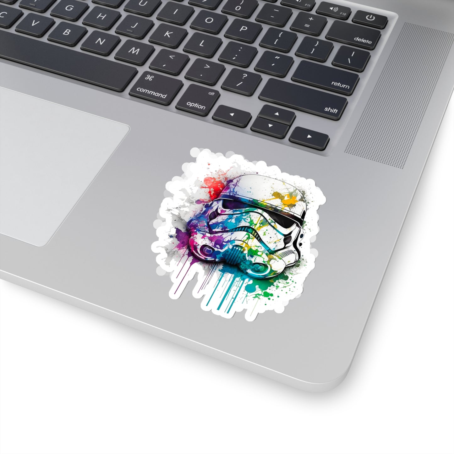 Watercolor Stormtrooper Helmet Sticker - Add Some Colorful Style to Your Tech