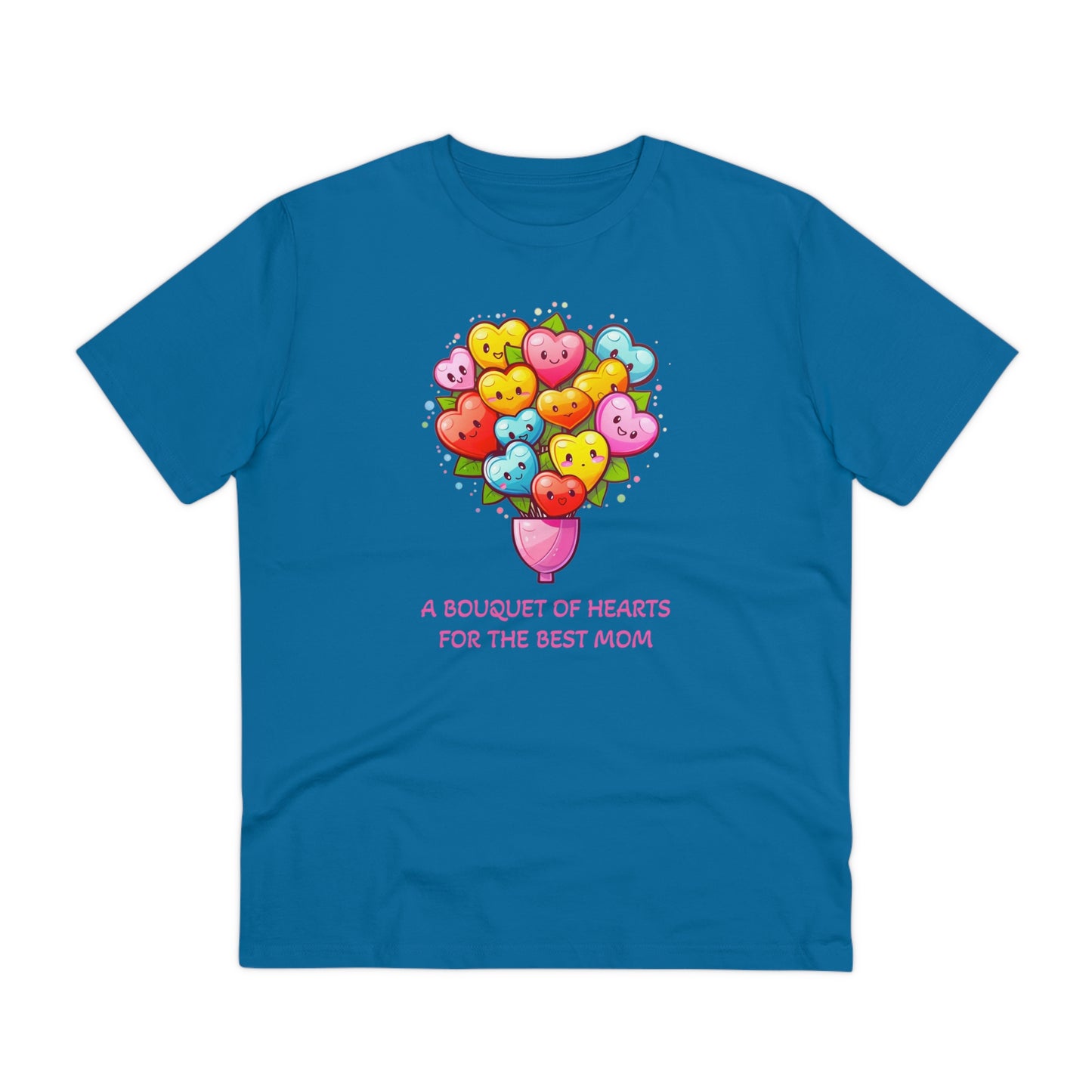 Bouquet of Hearts for the Best Mom" Unisex Eco-Friendly T-Shirt - Celebrate Mother's Day with Style and Sustainability