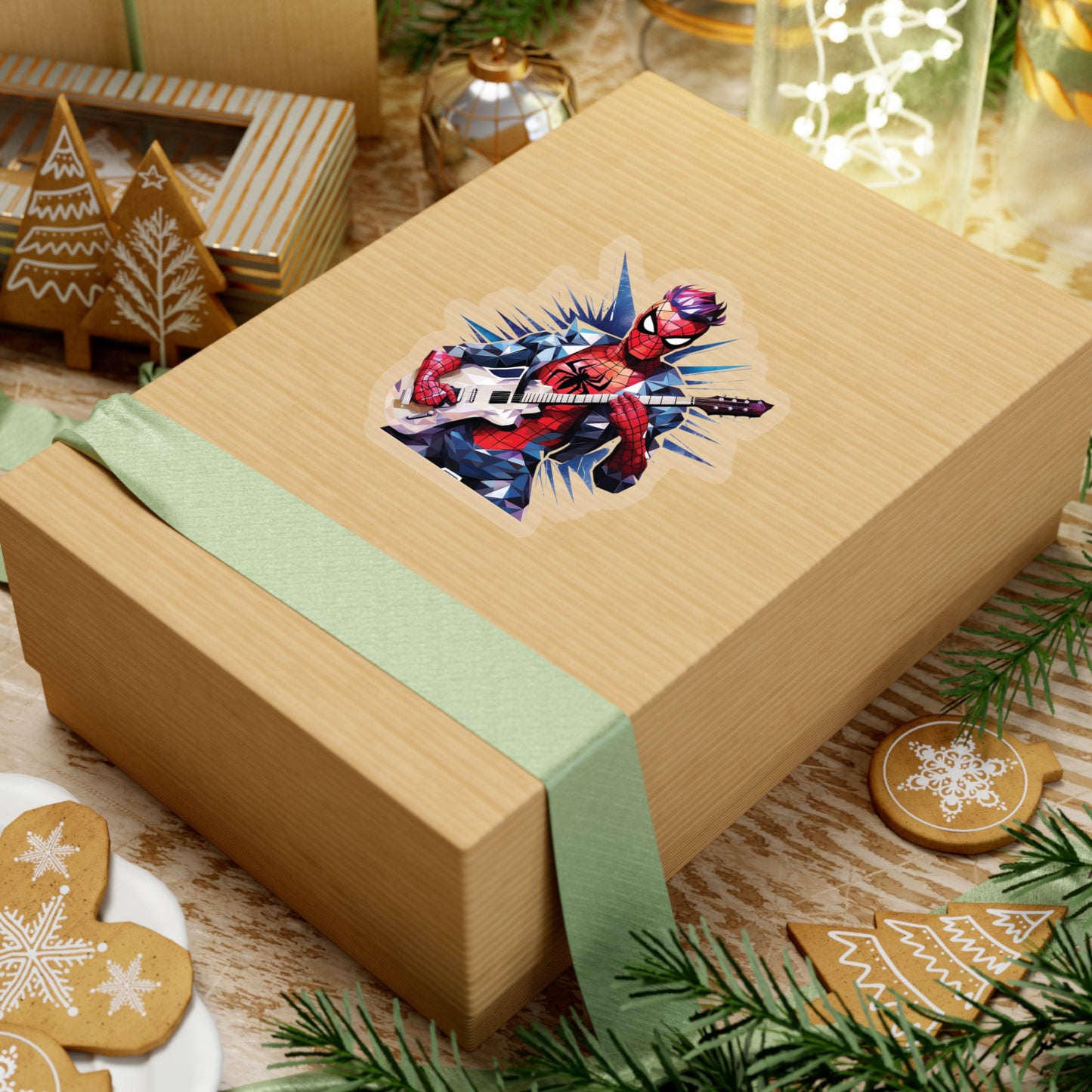 Spider Punk Sticker - Spider-Man Rocks with Electric Style