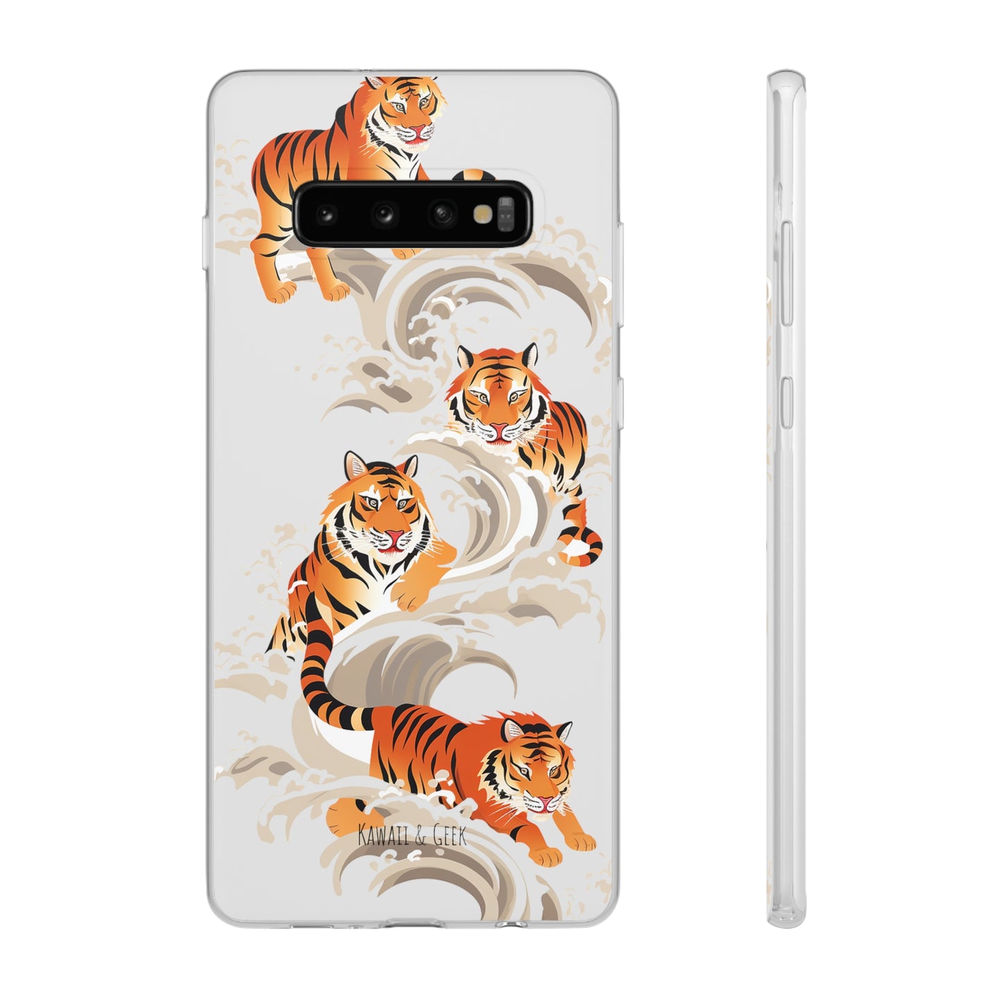 Elegant Chinese Ink Tiger Flexi Phone Case