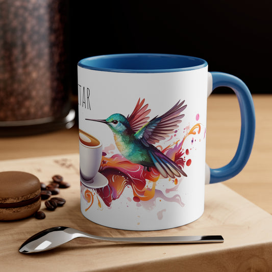 Cute Hummingbird Mug: Coffee is my Nectar