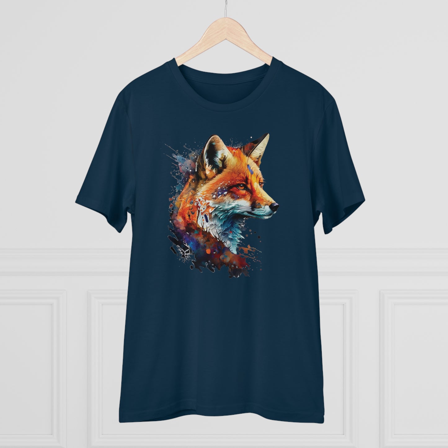 Fox T-shirt - Unisex and Eco-Friendly T-Shirt - Fox in Watercolor Style: Embrace Nature with Style