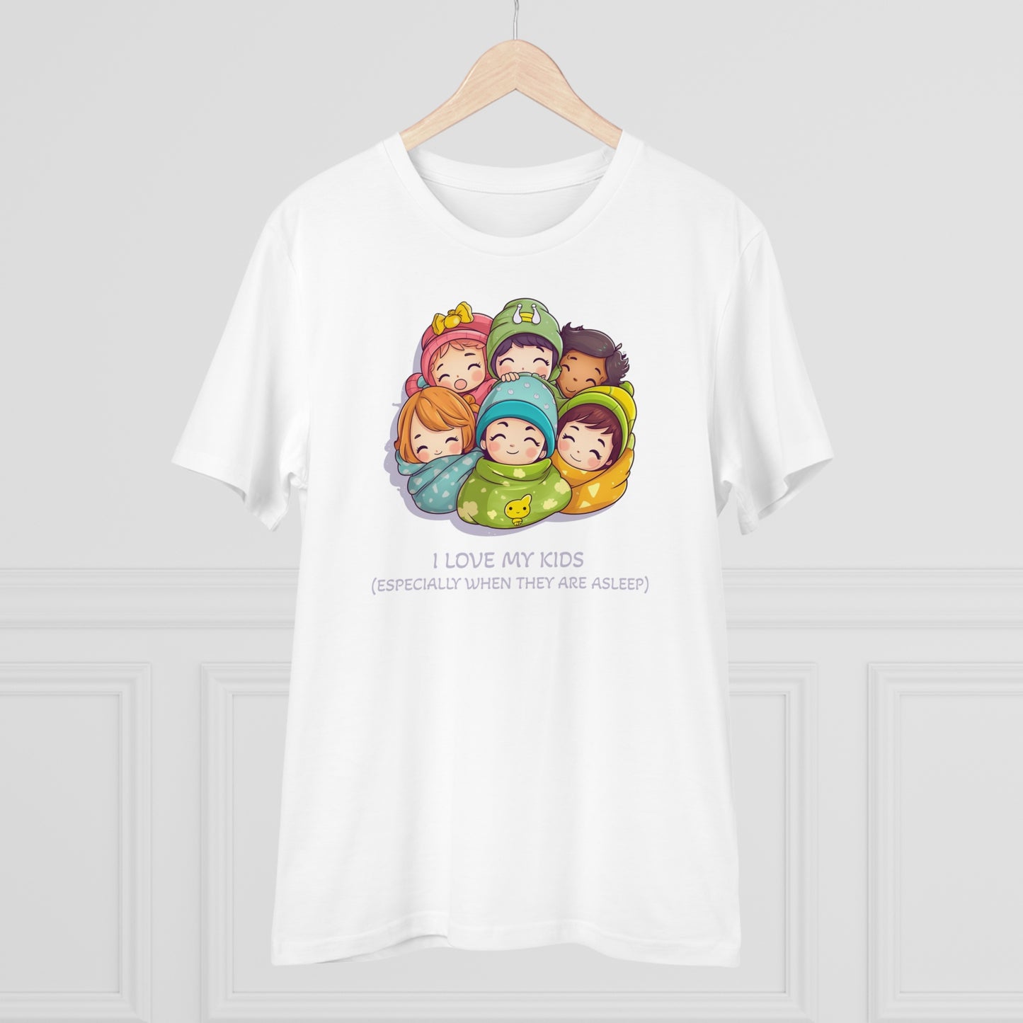 I Love My Kids, Especially When They Are Asleep - Unisex Eco-Friendly T-Shirt - Father's and Mother's Day special