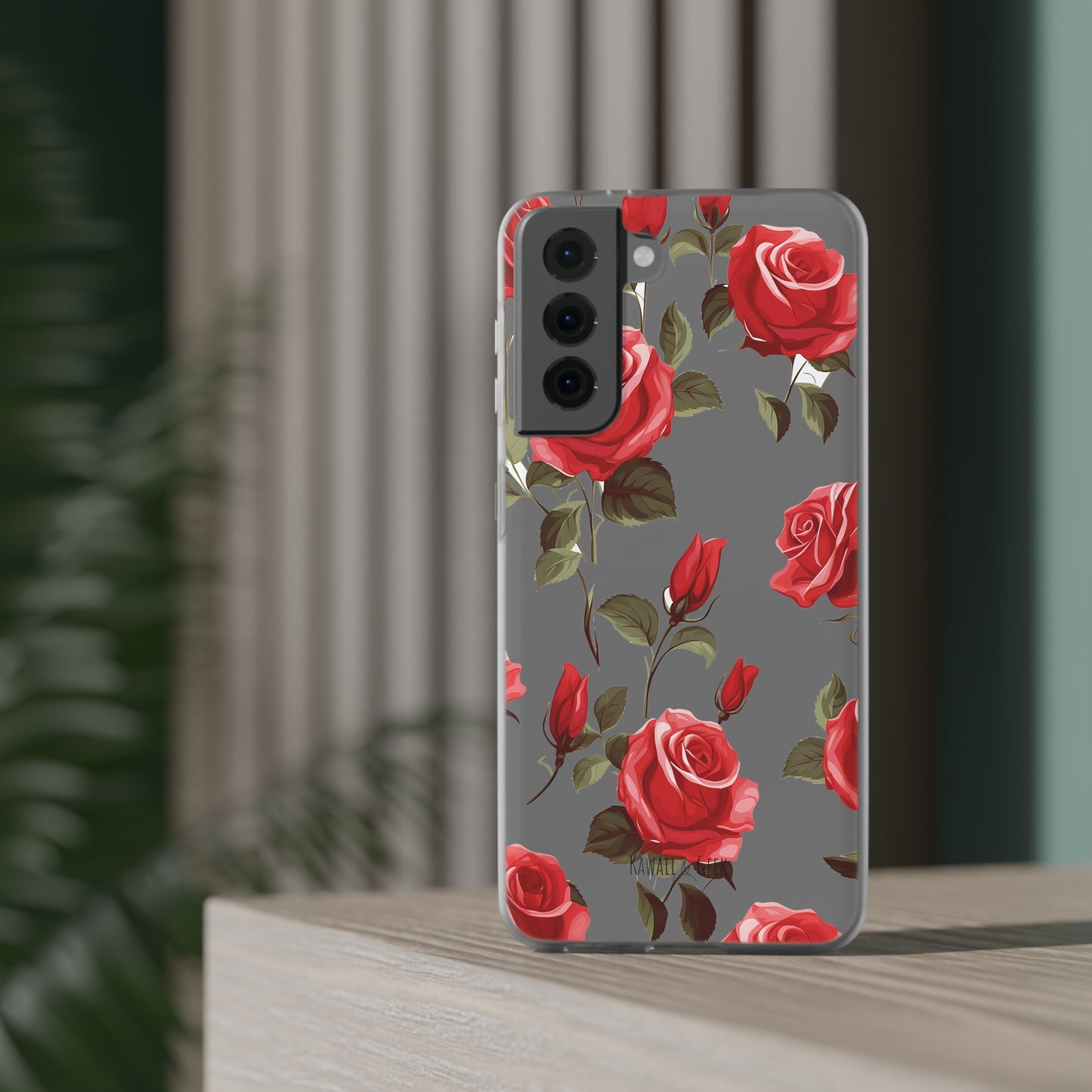 Delicate Rose Flexi Transparent Phone Case