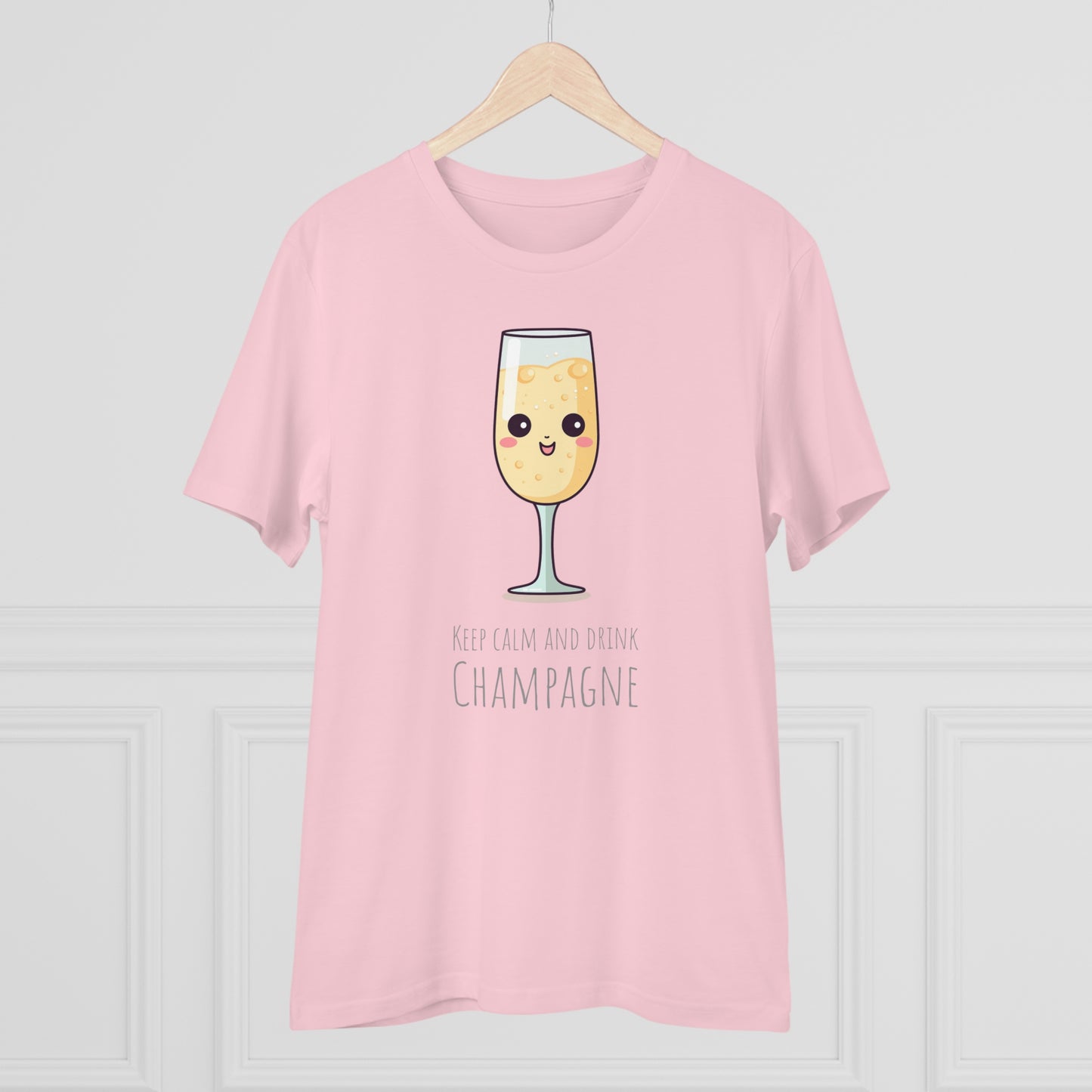 Keep Calm and Drink Champagne T-Shirt - Eco-Friendly Design