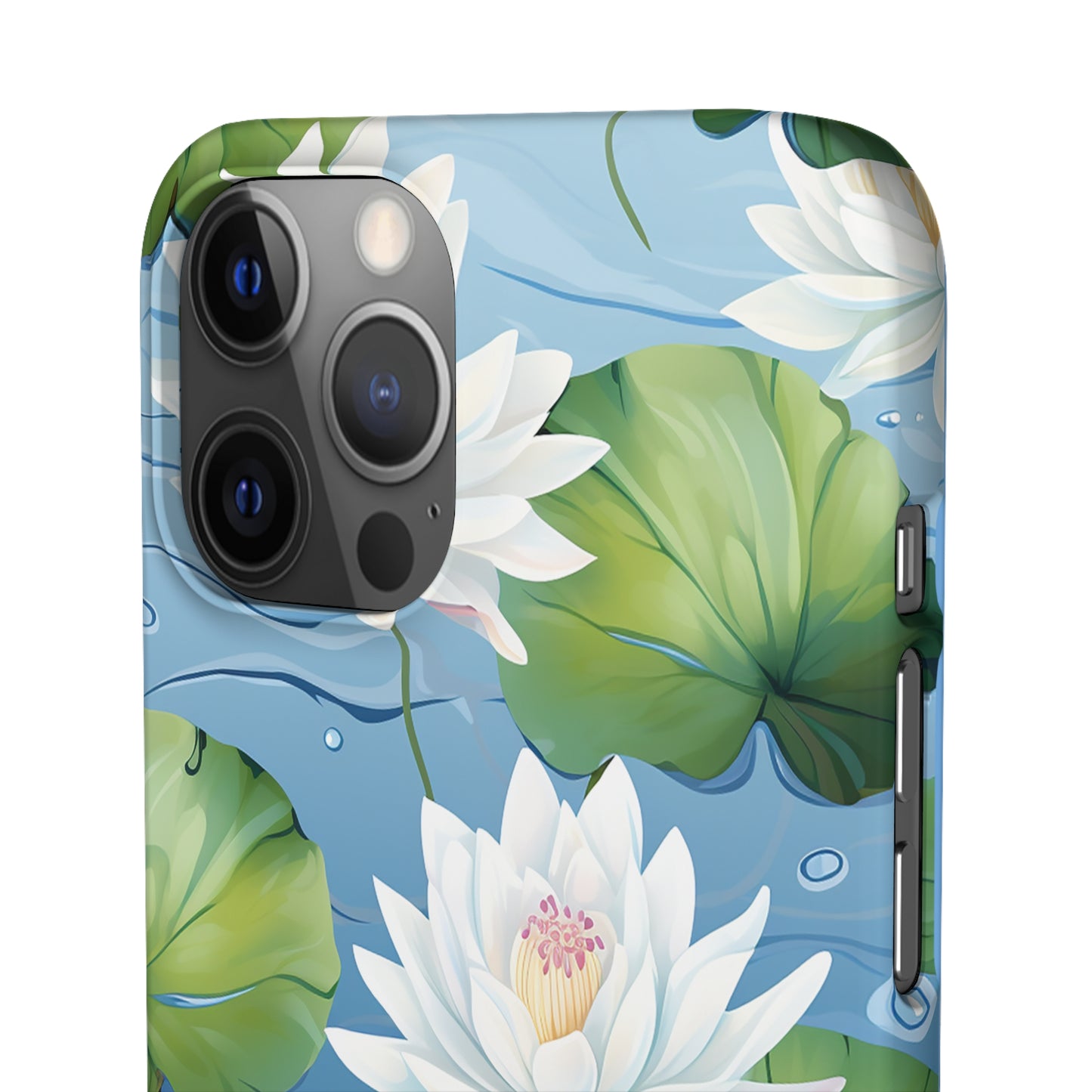 Elegant Water Lilies: Premium Phone Case