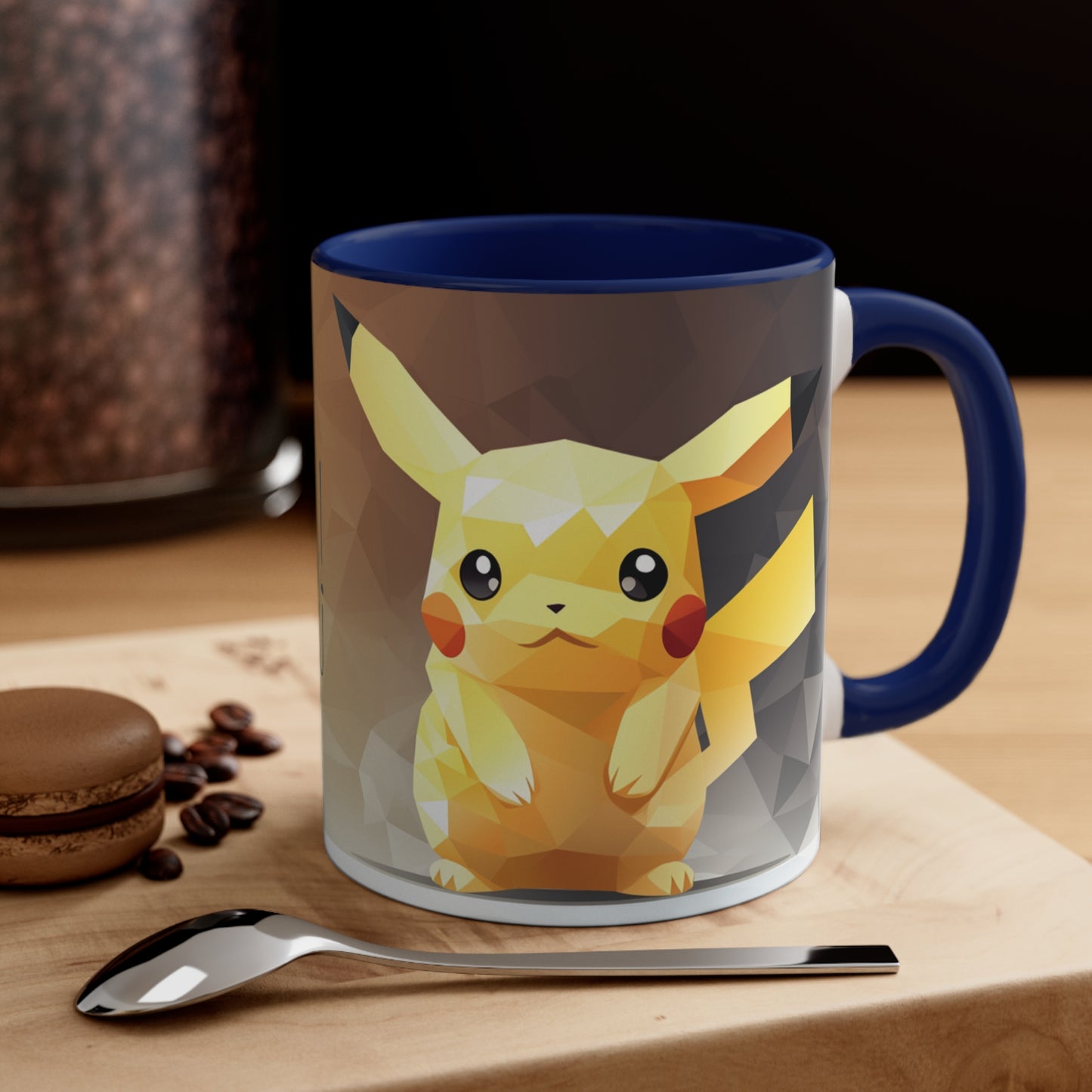 Pikachu Geometric Bicolor Mug - Unleash the Power of 'Pika Pika!'"