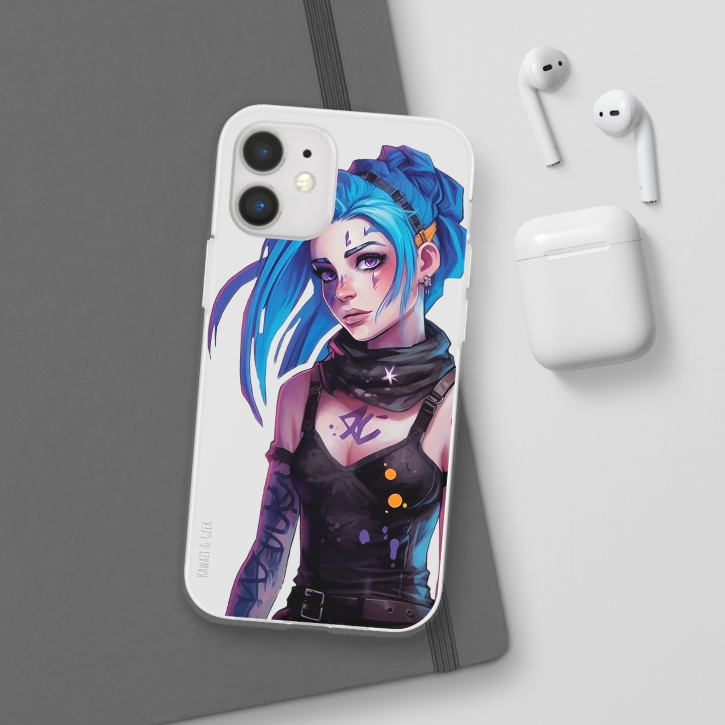Jinx for Arcane / League of Legends Flexi Phone Case - Add Some Colorful and Gaming Style to Your Phone