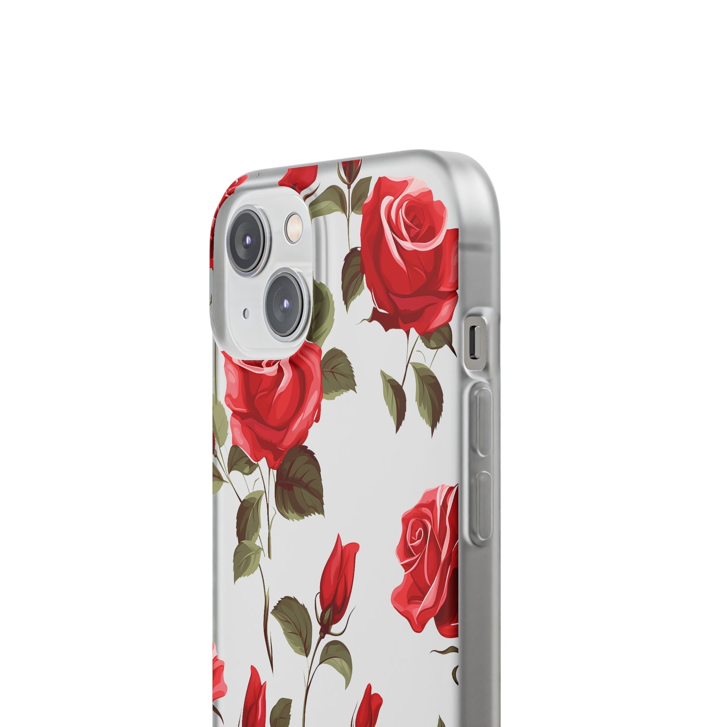 Delicate Rose Flexi Transparent Phone Case