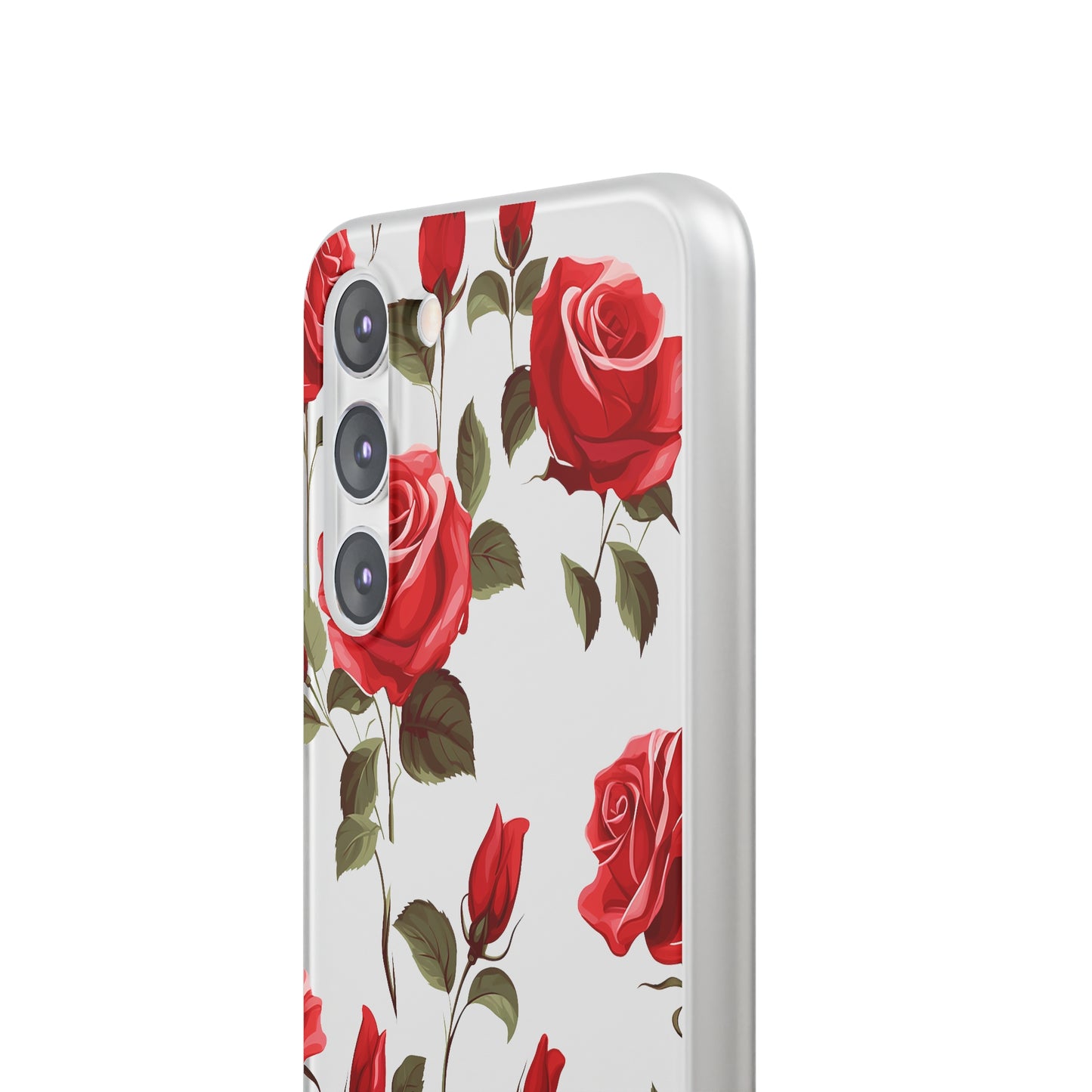 Delicate Rose Flexi Transparent Phone Case