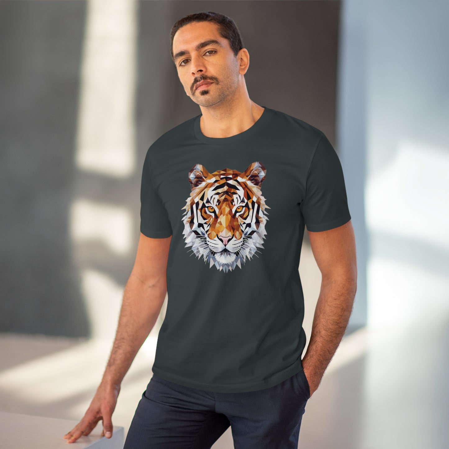 Tiger Polygonal T-Shirt - Embrace Fierce Elegance