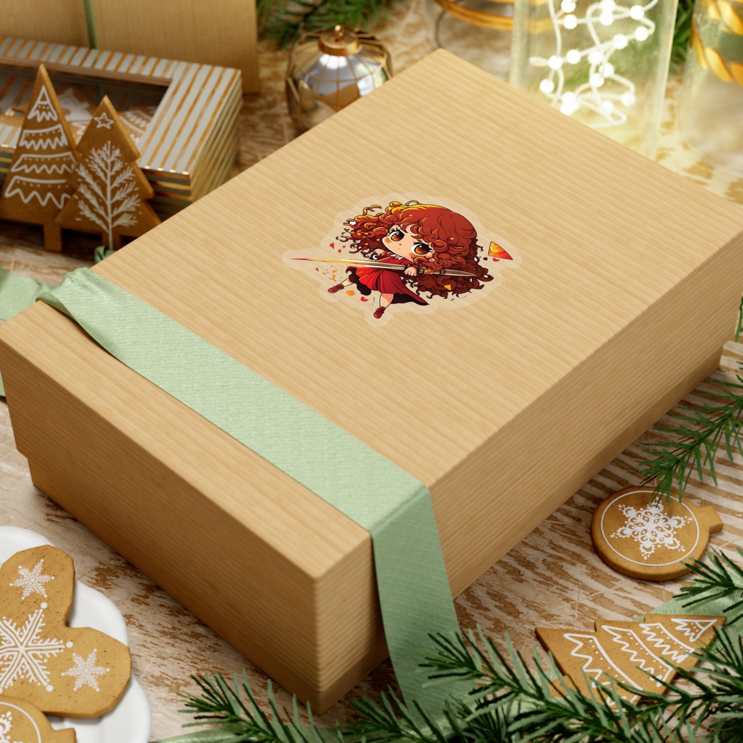 Hermione Granger Sticker ready for battle - Add Some Cute and Magical Style to Your Tech - Harry Potter