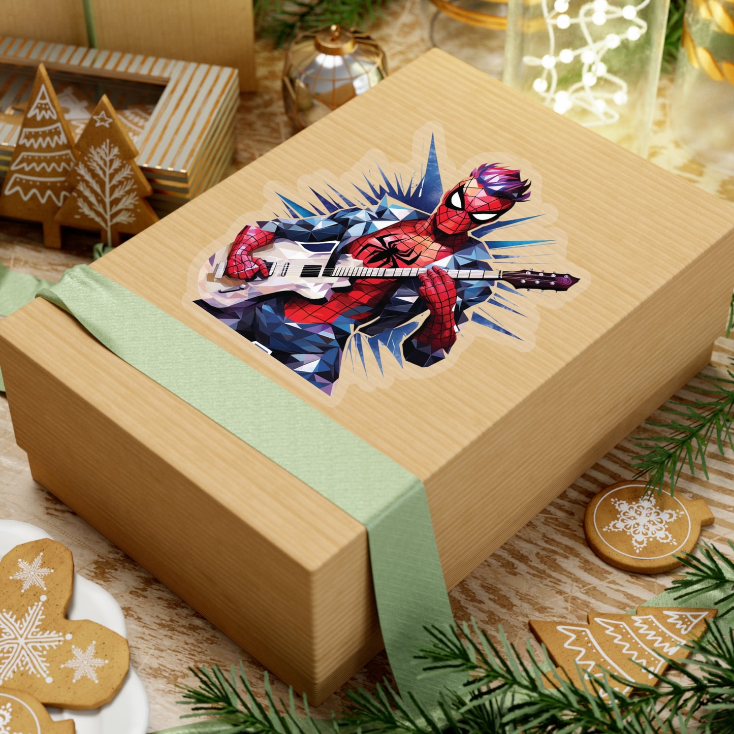 Spider Punk Sticker - Spider-Man Rocks with Electric Style